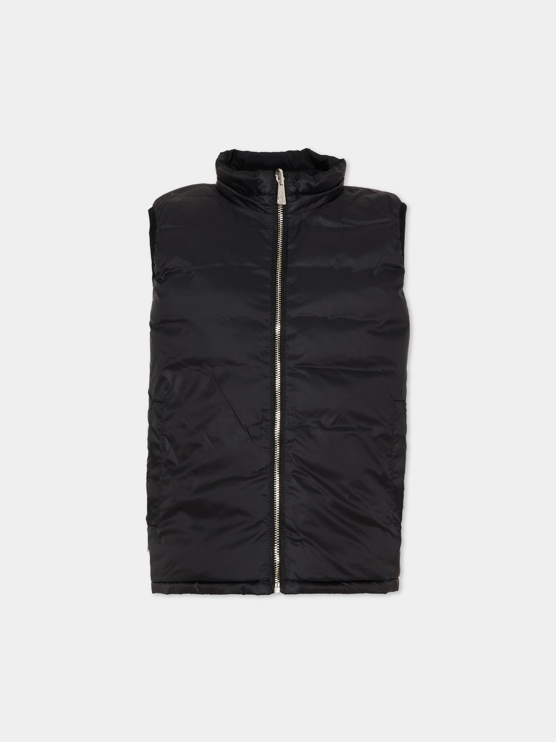 Gilet nero reversibile per bambino con logo,Just Cavalli Kids,JIP26040PI BLACK
