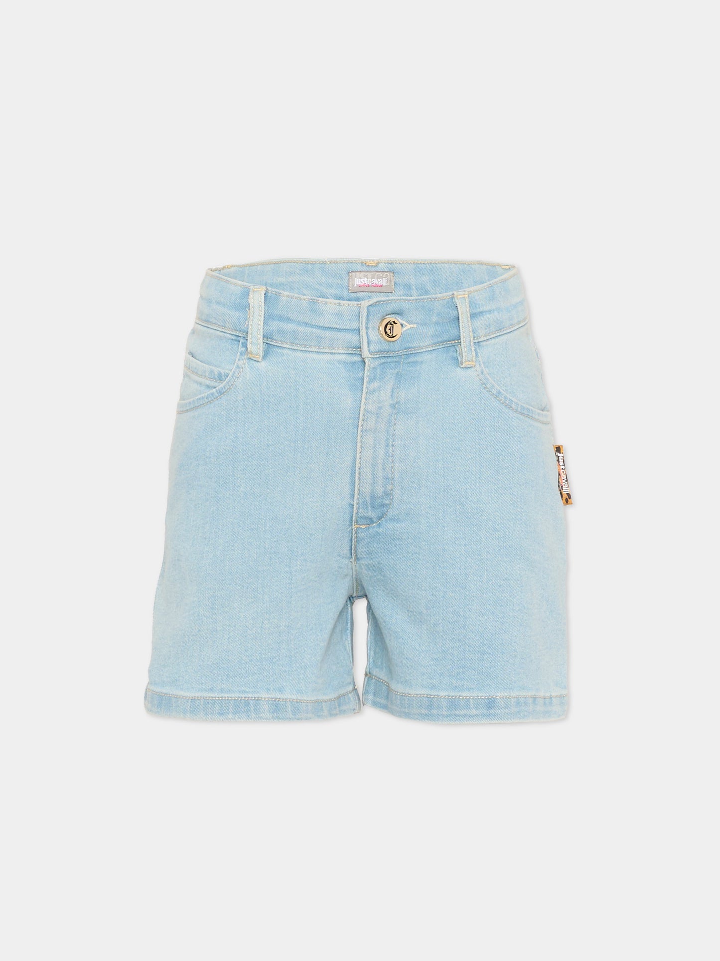 Shorts denim per bambino,Just Cavalli Kids,JIP26073SH DENIM BLUE LIGHT