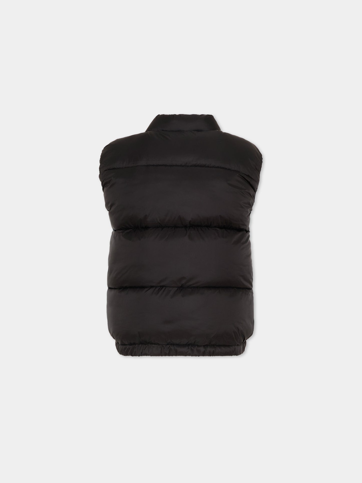 Gilet nero per bambino con logo,Richmond,RBP26031PI BLACK