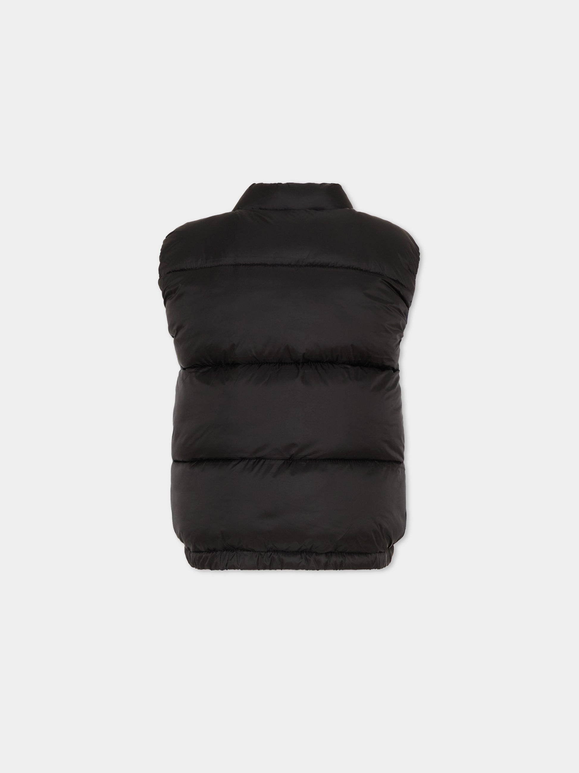 Gilet nero per bambino con logo,Richmond,RBP26031PI BLACK