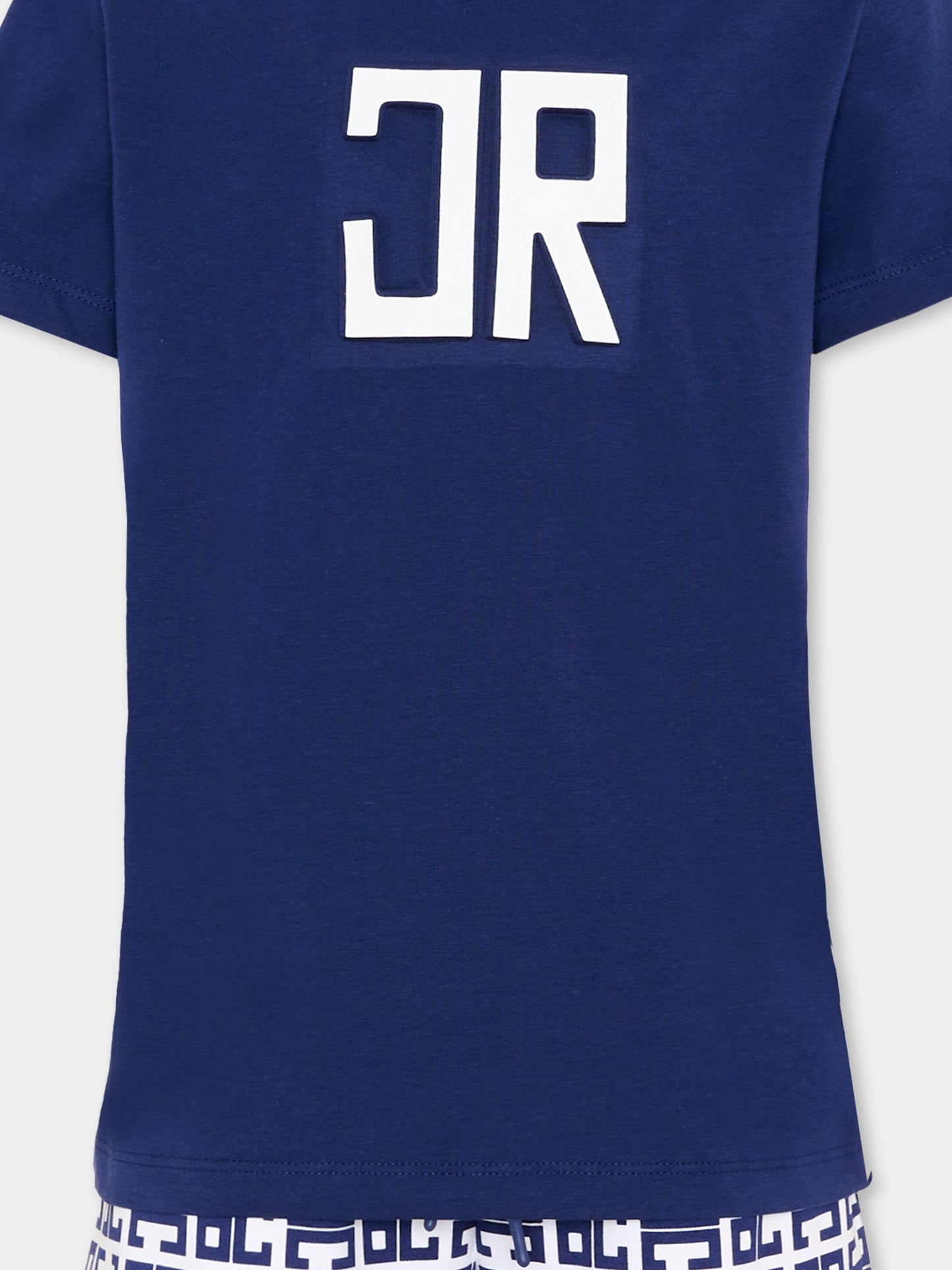 Completo sportivo blu per bambino con monogram,Richmond,RBP26004CJ BLUE BEACON