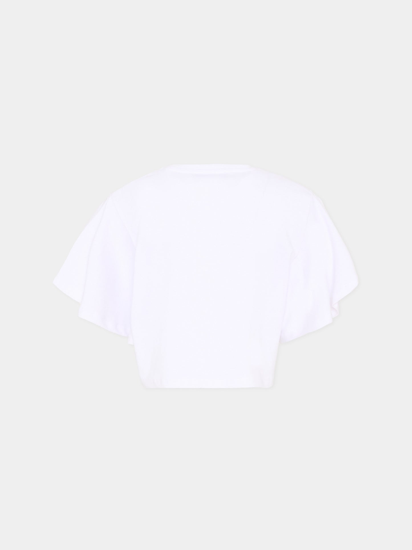 T-Shirt bianca per bambina con logo glitter,Richmond,RGP26008TO WHITE