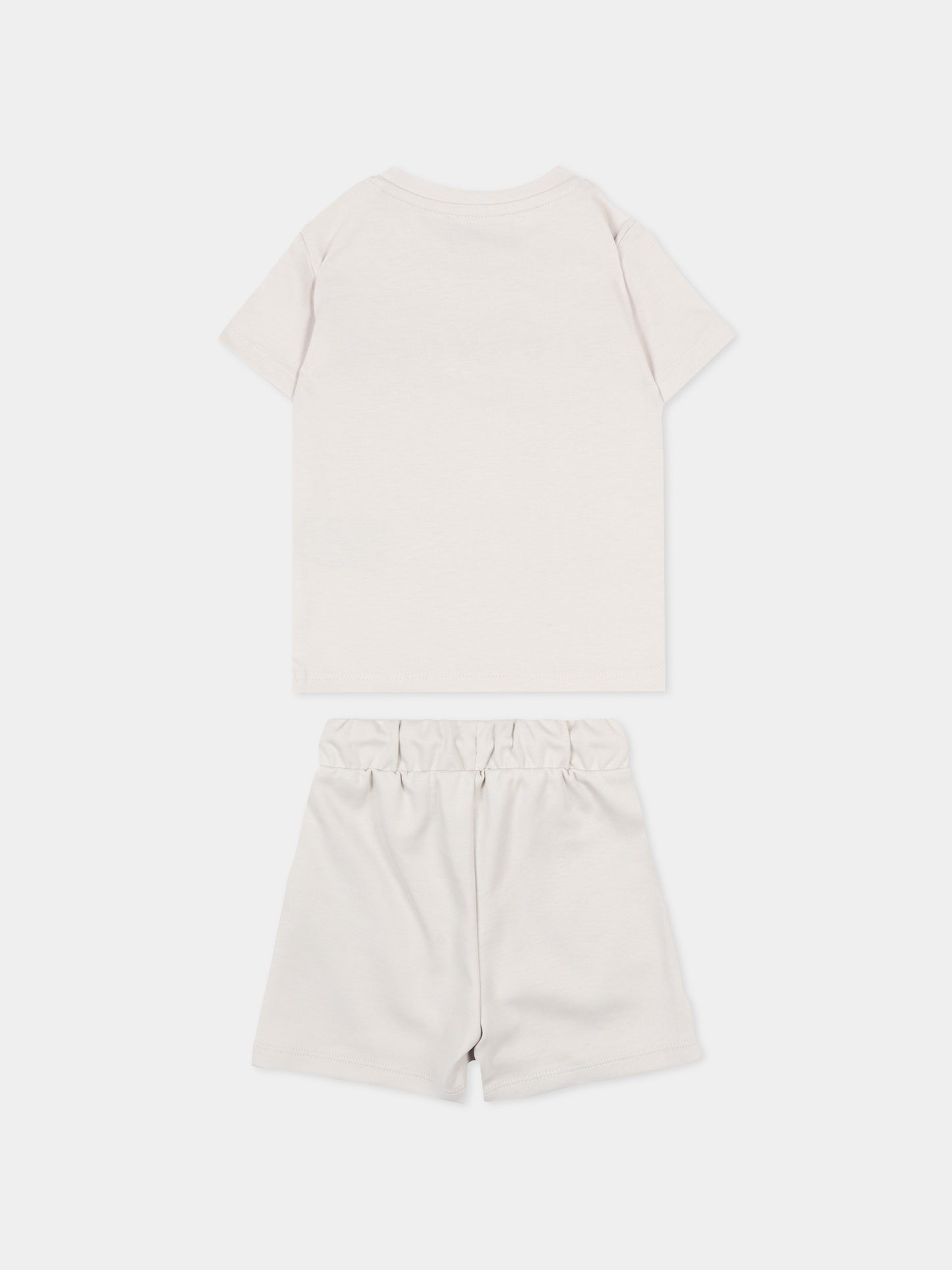 Completo sportivo grigio per neonato con logo,Richmond,RIP26006CJ BLUE VAPOR