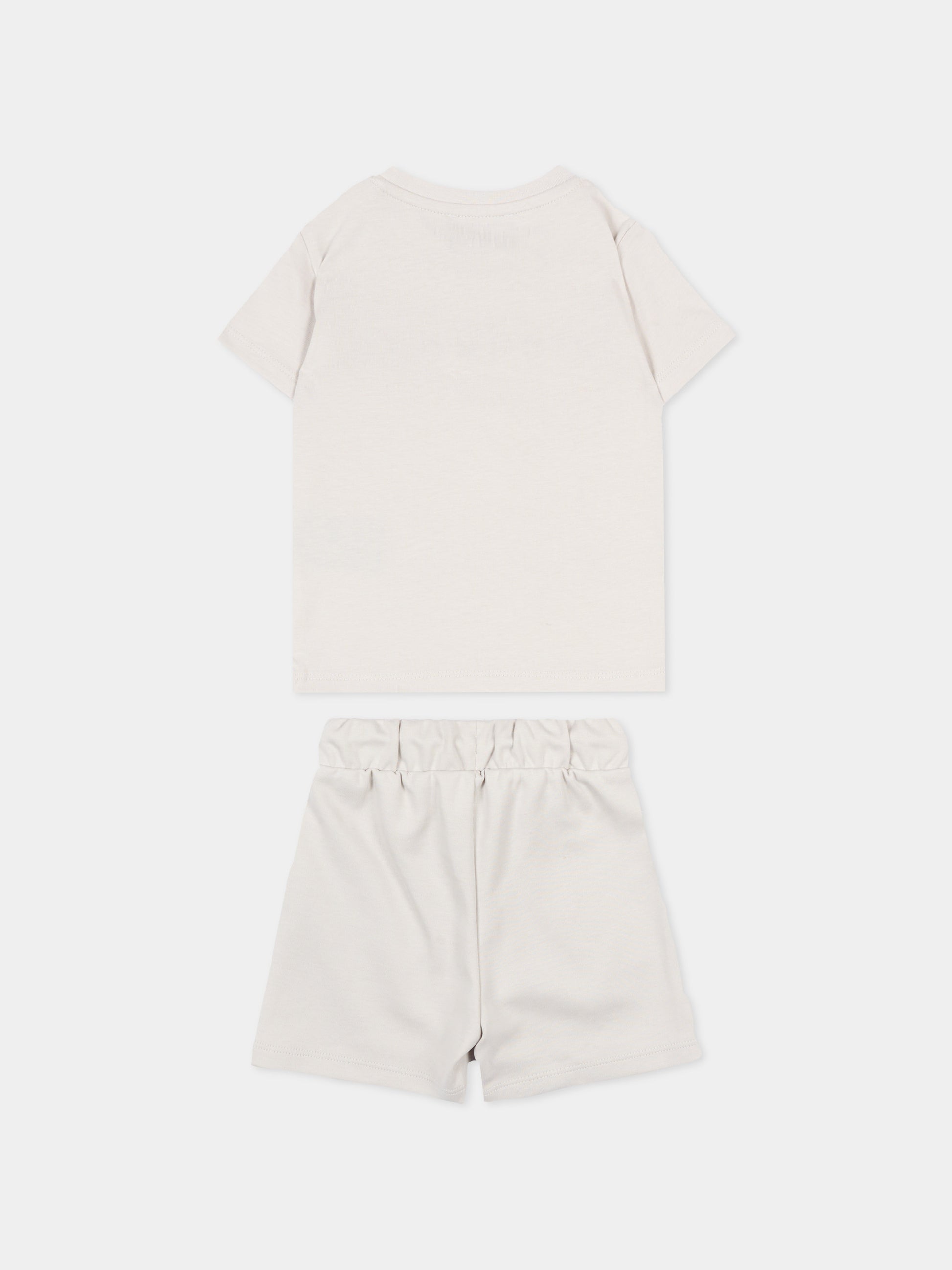 Completo sportivo grigio per neonato con logo,Richmond,RIP26006CJ BLUE VAPOR