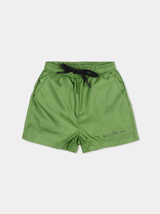 Boxer mare verde per neonato con logo,Richmond,RIP26013CO GREEN WILLOW BOUGH