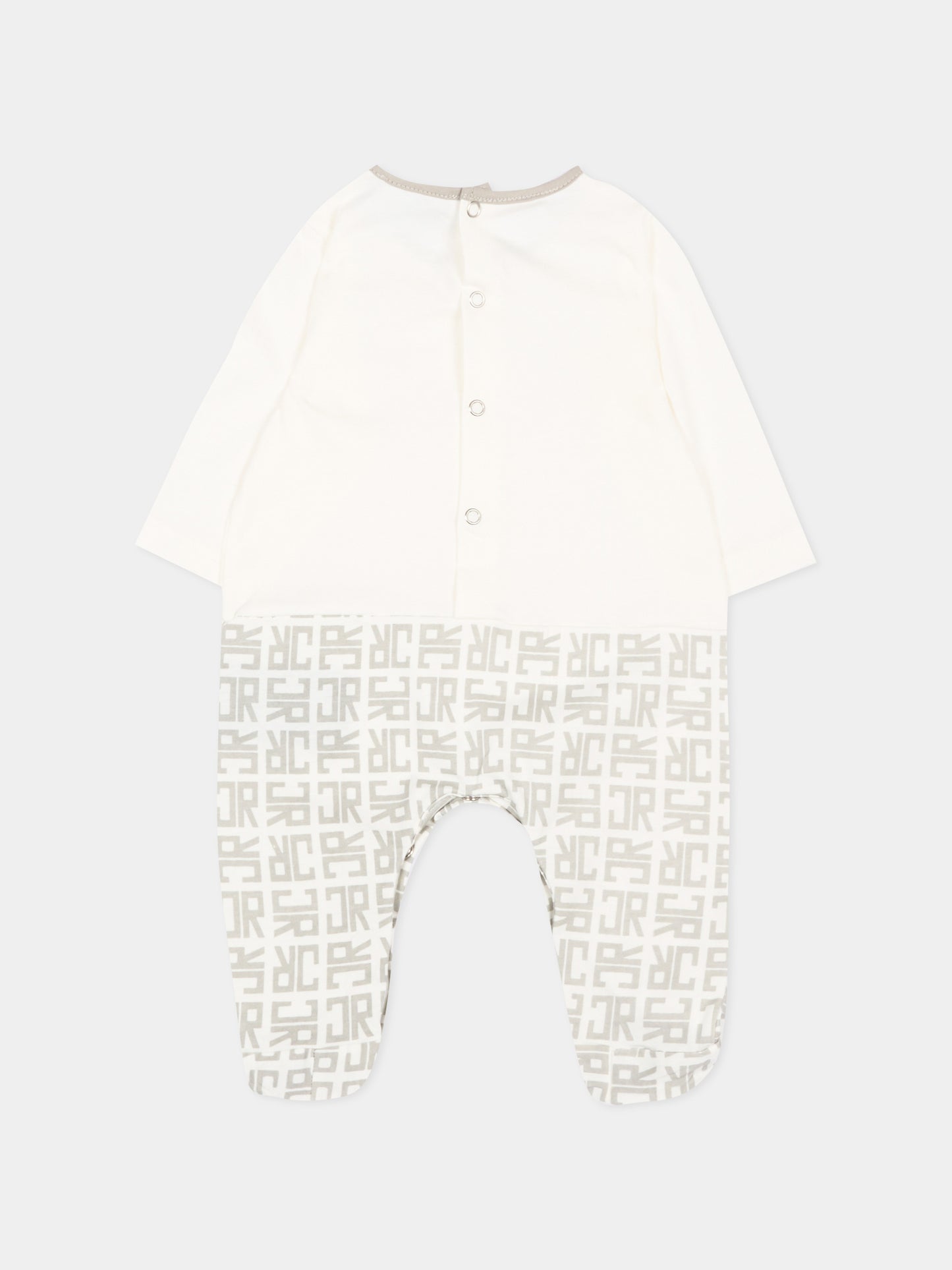 Set tutina grigio per neonato con logo,Richmond,RLP26001TU GREY