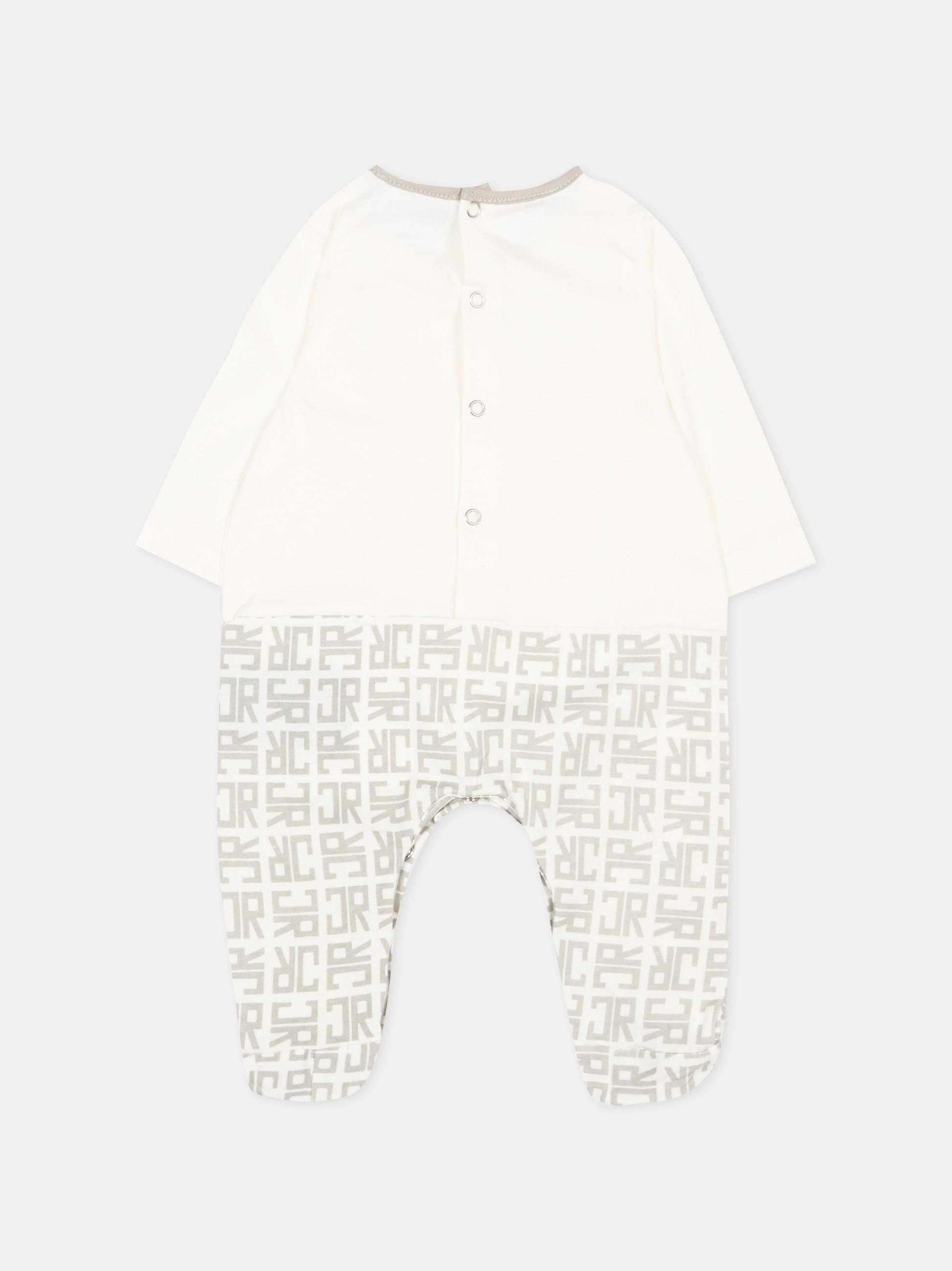 Set tutina grigio per neonato con logo,Richmond,RLP26001TU GREY
