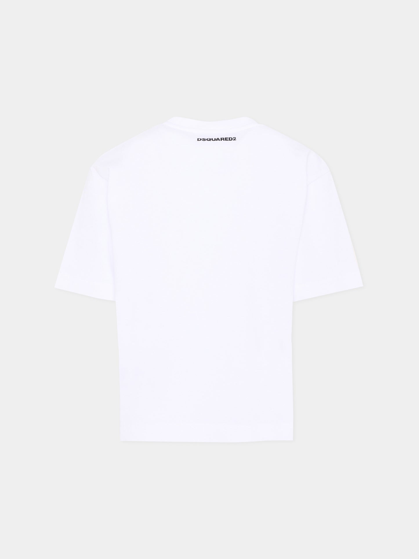T-Shirt bianca per bambino con logo,Dsquared2,DQ3388 D0AG7 DQ100