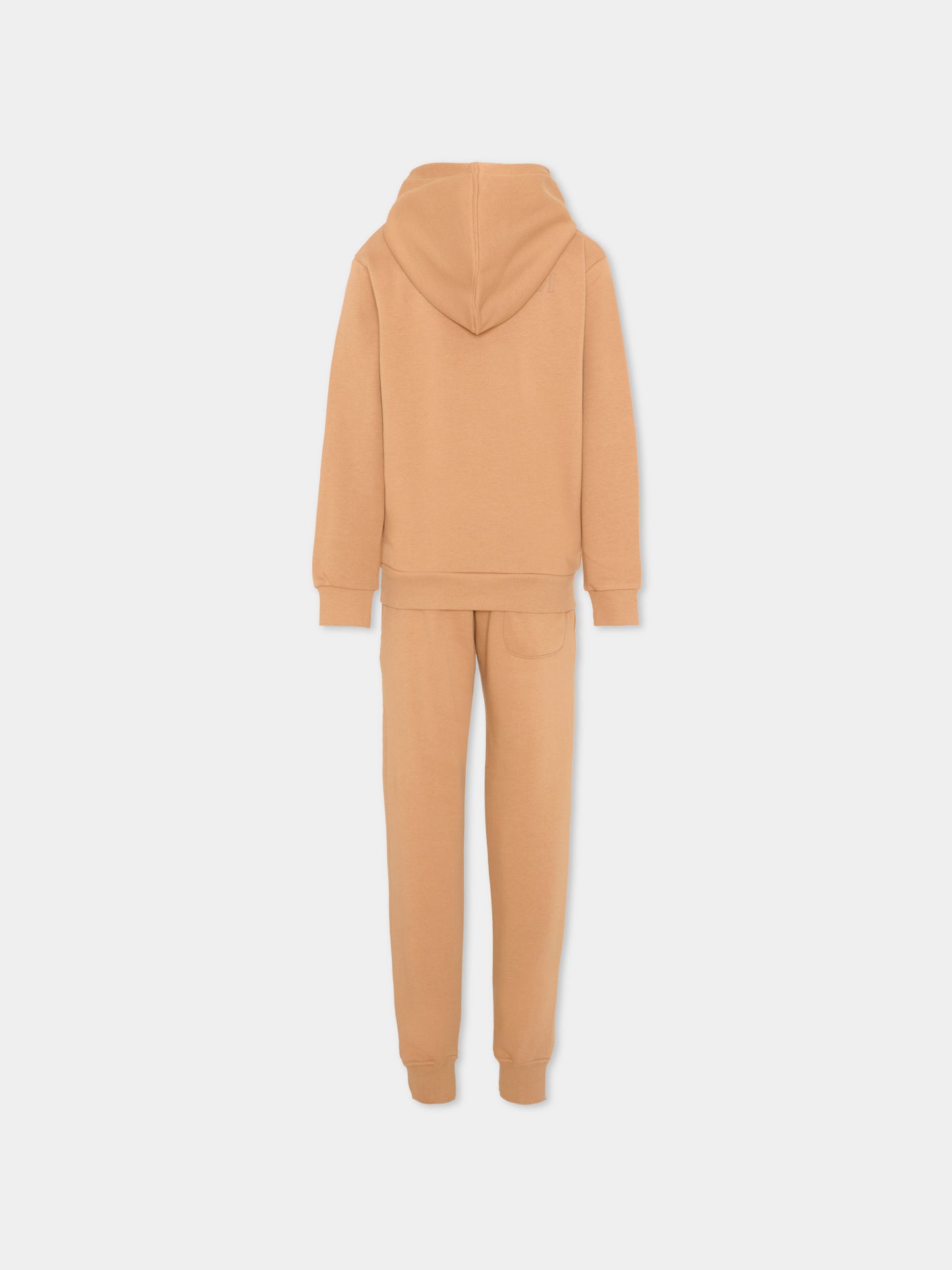 Completo sportivo marrone per bambino con logo,Trussardi Junior,TBP26009CF BROWN MACCHIATO