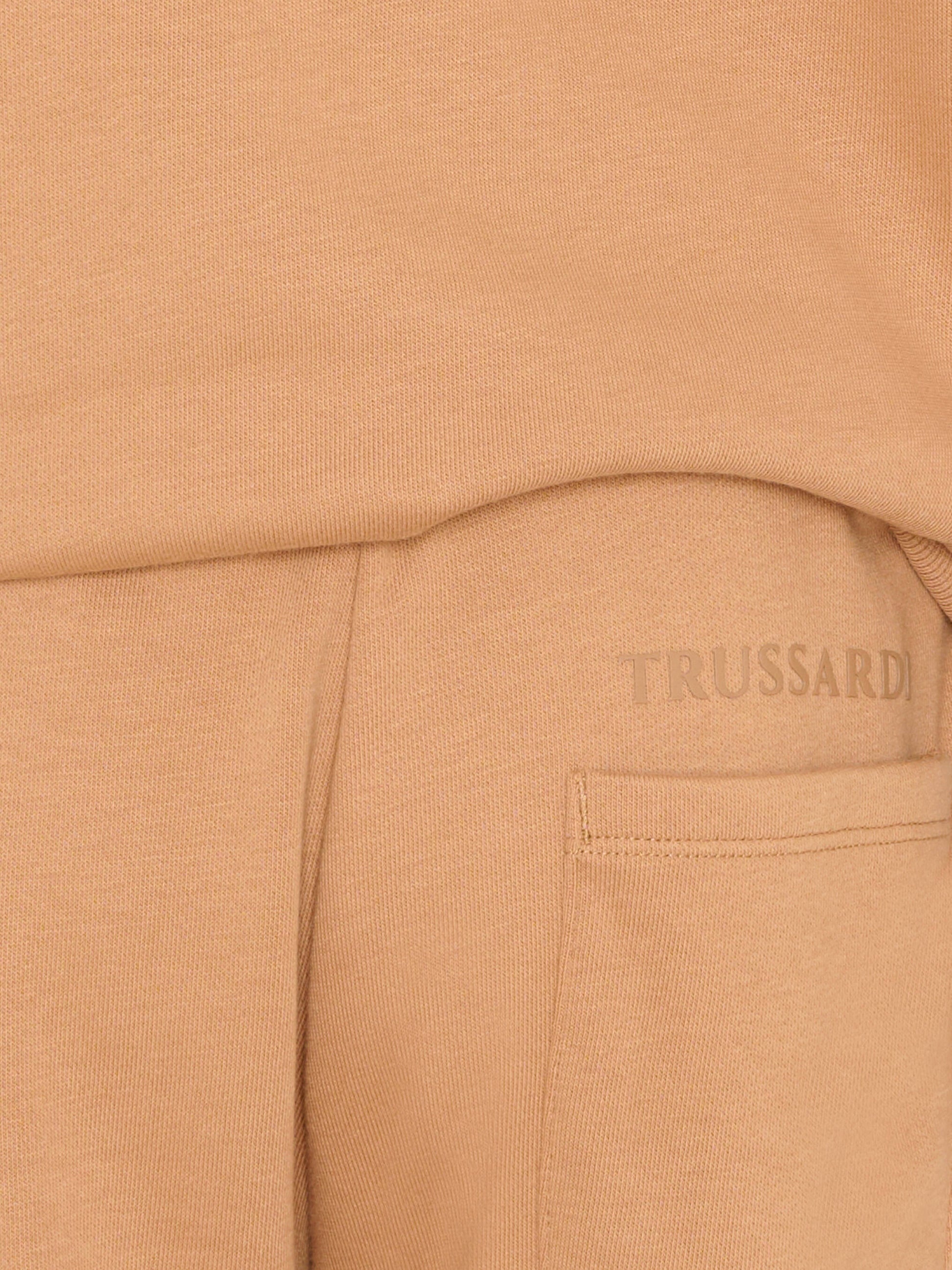 Completo sportivo marrone per bambino con logo,Trussardi Junior,TBP26009CF BROWN MACCHIATO