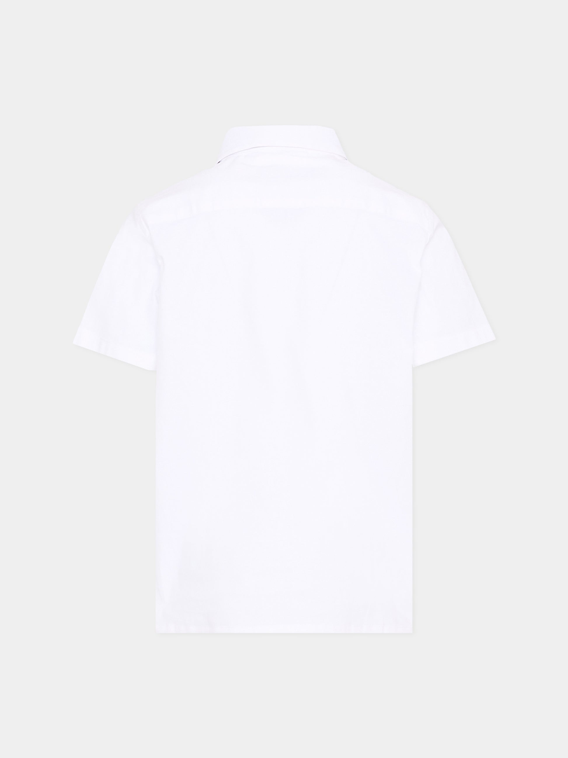 Camicia bianca con levriero per bambino,Trussardi Junior,TBP26029CA WHITE