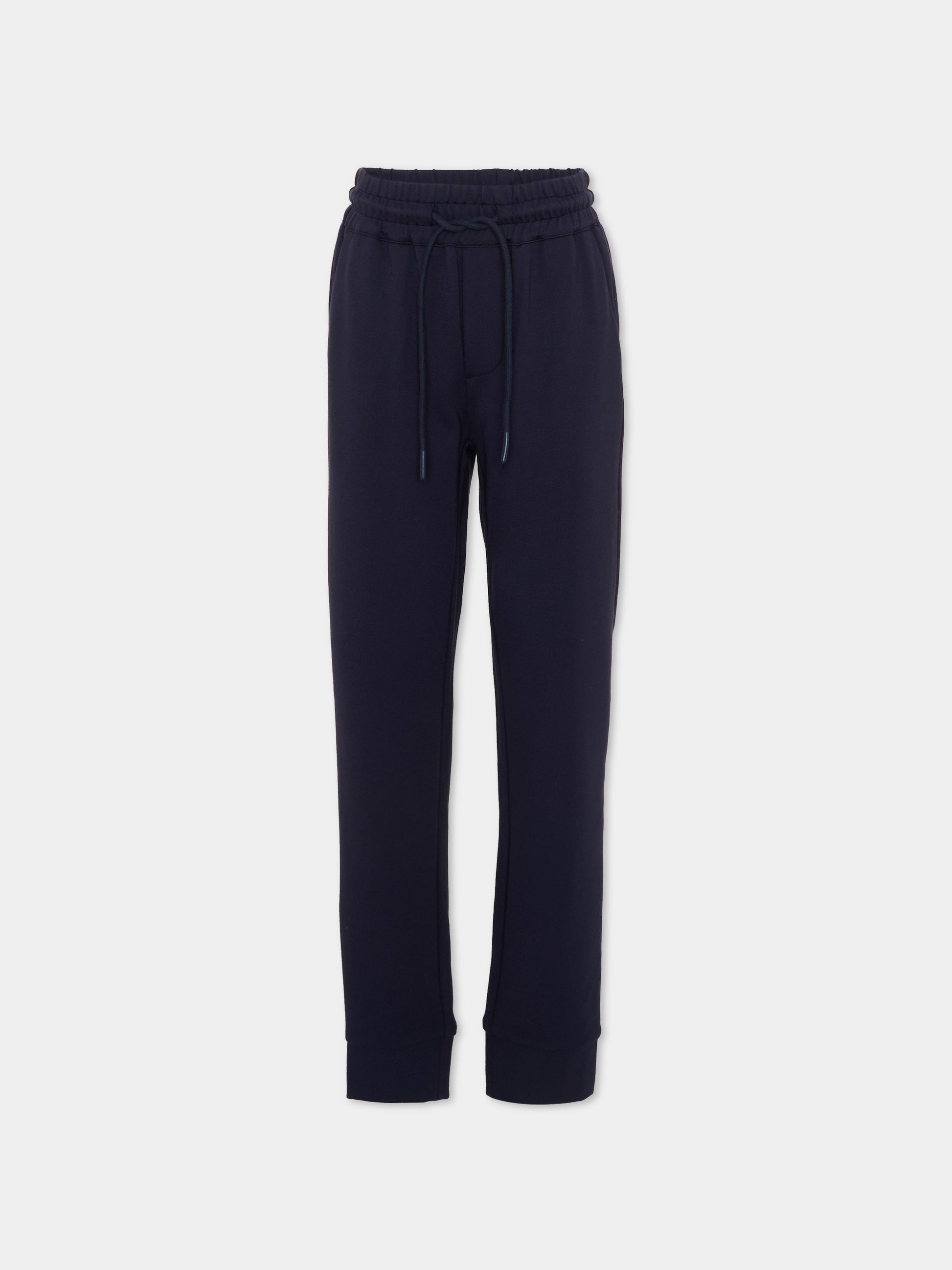 Pantaloni sportivi blu per bambino,Trussardi Junior,TBP26059PA BLUE ESTATE