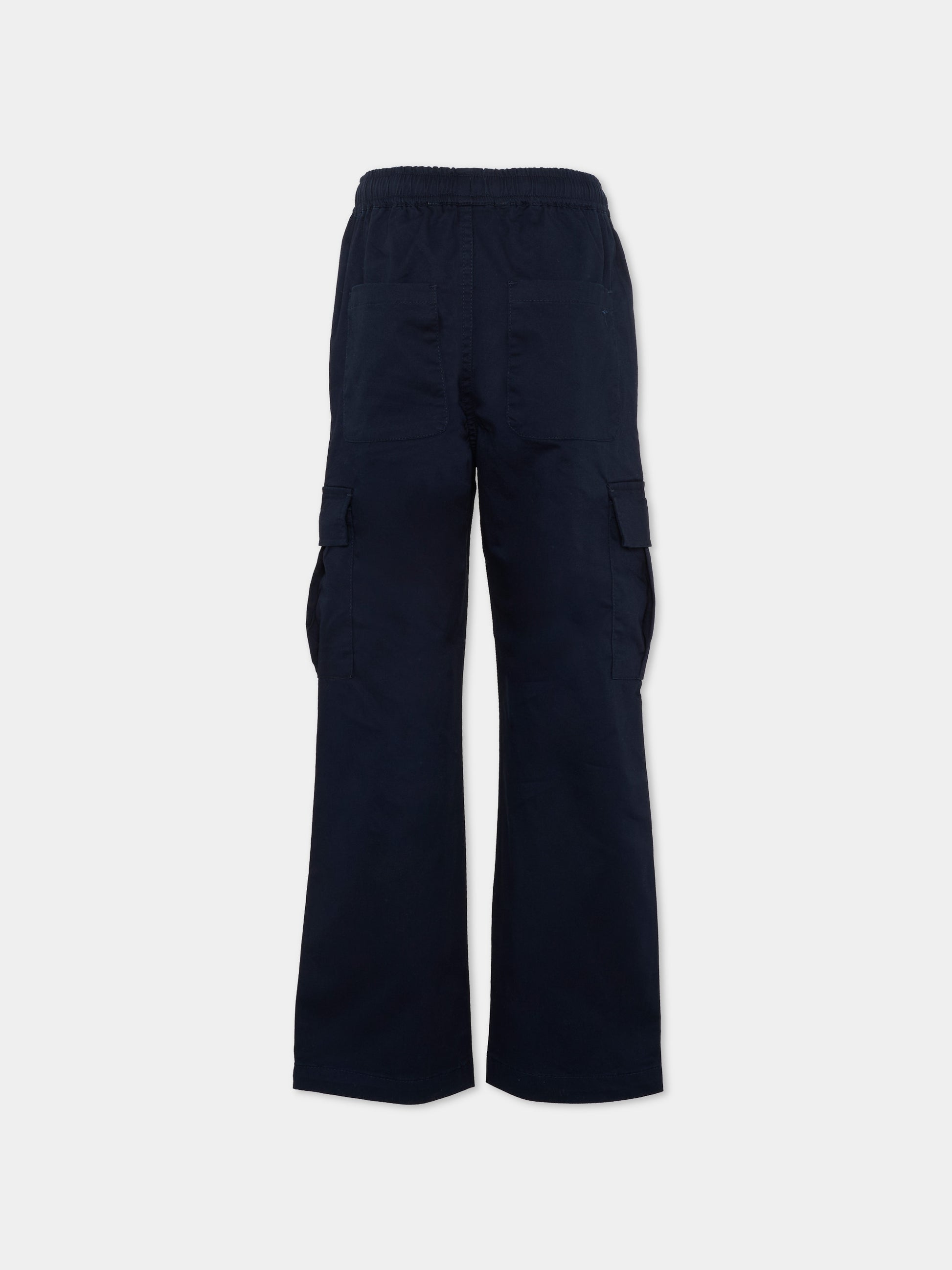 Pantaloni blu per bambino cargo,Trussardi Junior,TBP26133PA BLUE ESTATE