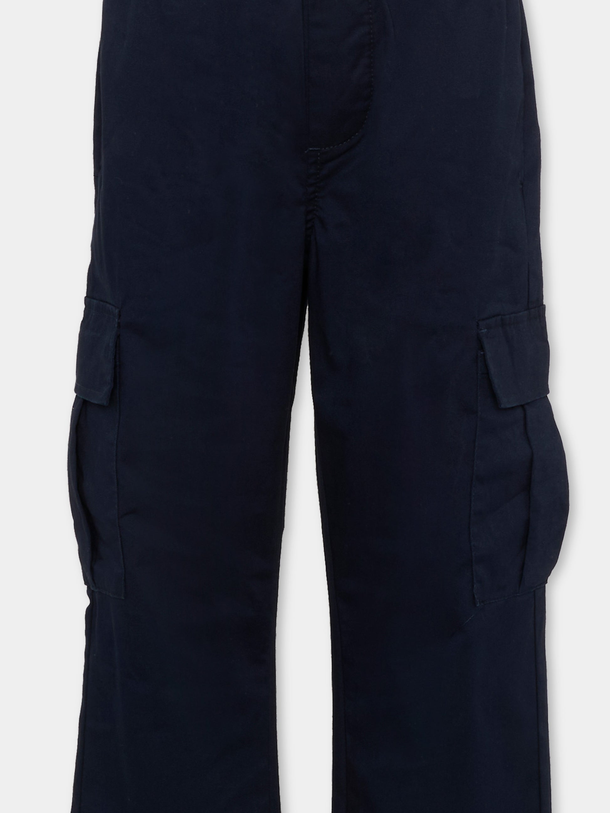 Pantaloni blu per bambino cargo,Trussardi Junior,TBP26133PA BLUE ESTATE