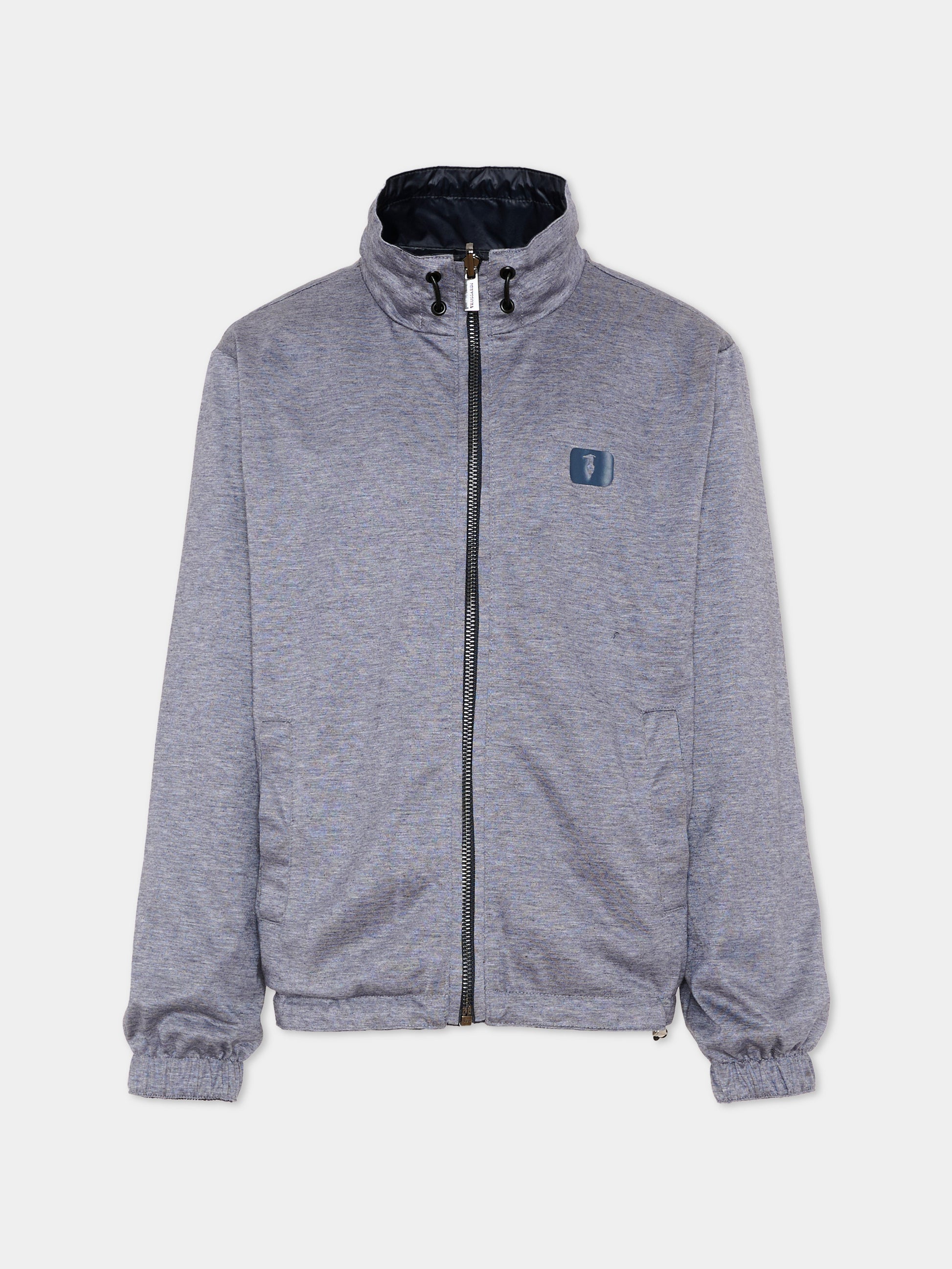 Bomber blu per bambino reversibile,Trussardi Junior,TBP26135GB BLUE ESTATE