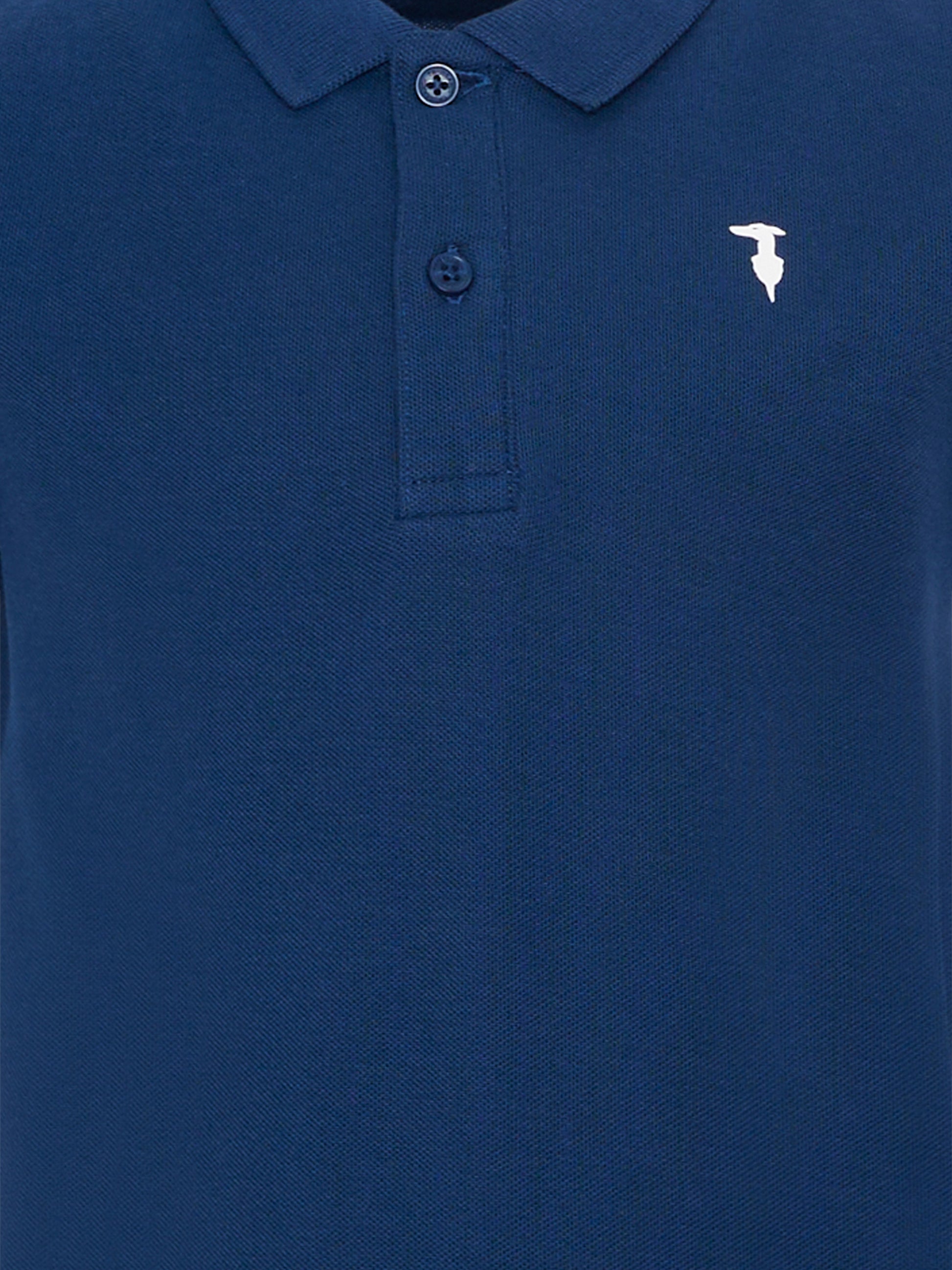 Polo blu per bambino con levriero,Trussardi Junior,TIP26002PO BLUE ESTATE