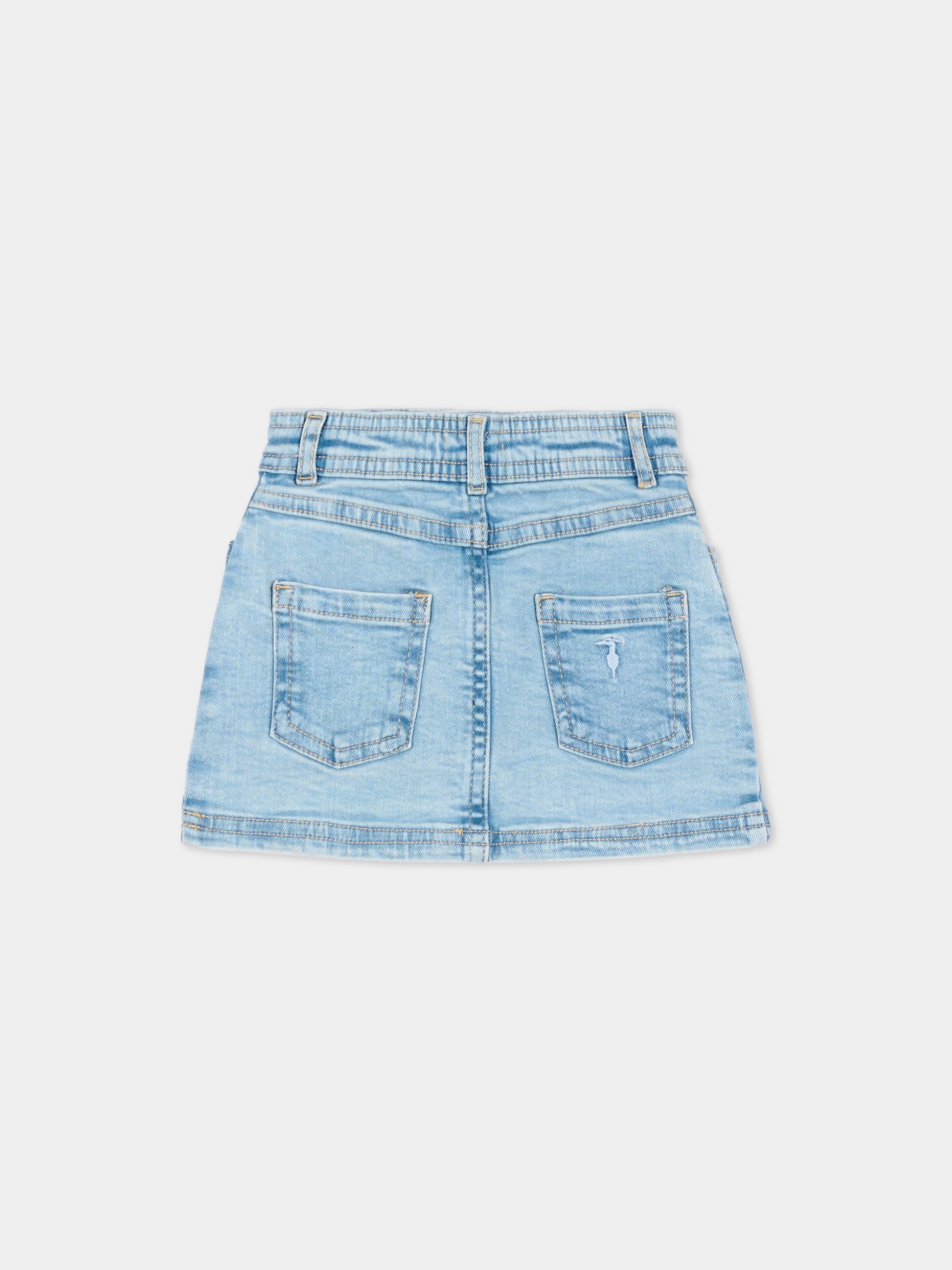 Gonna denim per neonata,Trussardi Junior,TIP26017GO DENIM BLUE LIGHT