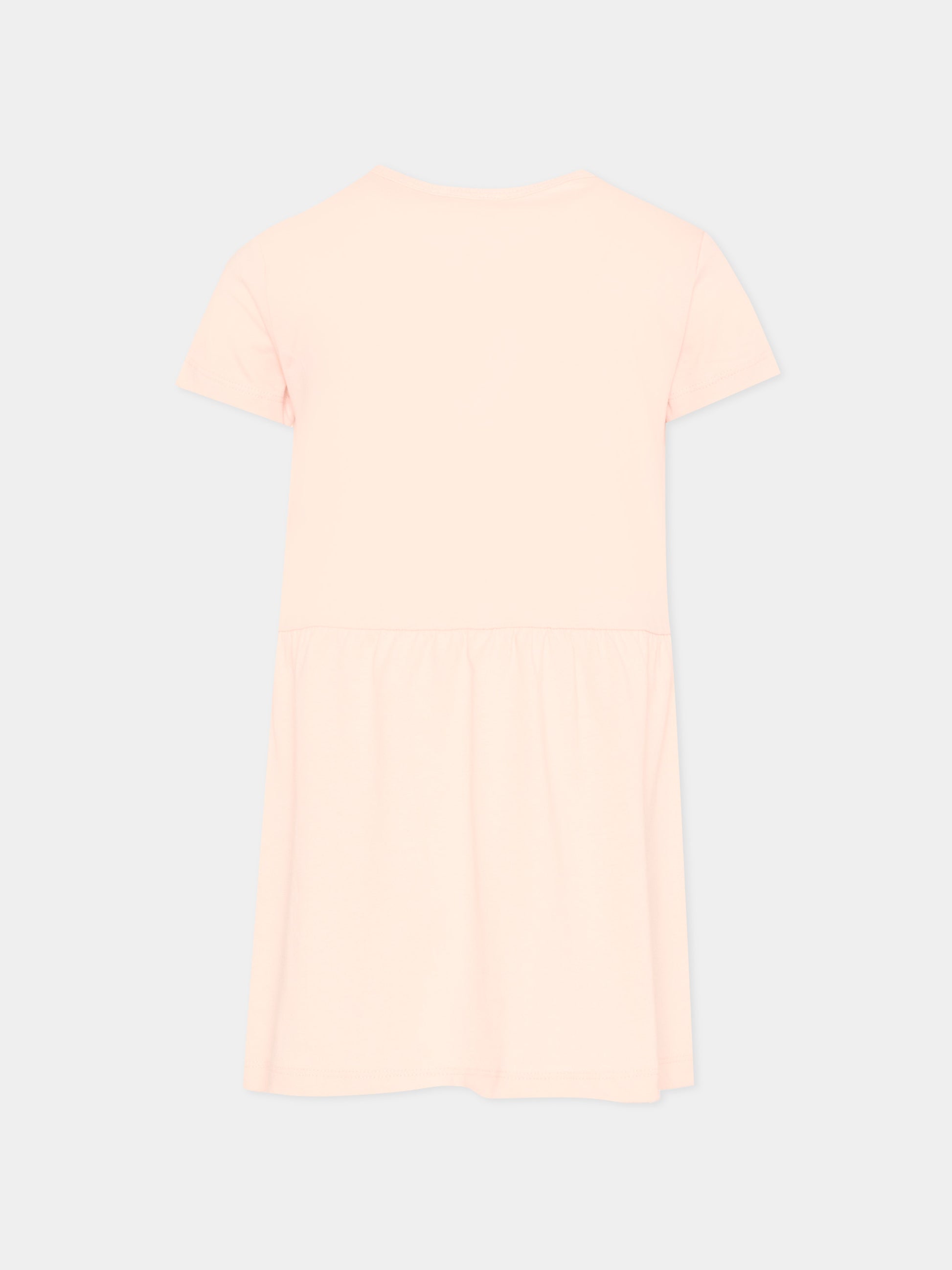 Vestito rosa per neonata con logo,Trussardi Junior,TIP26018VE PINK SCALLOP SHELL