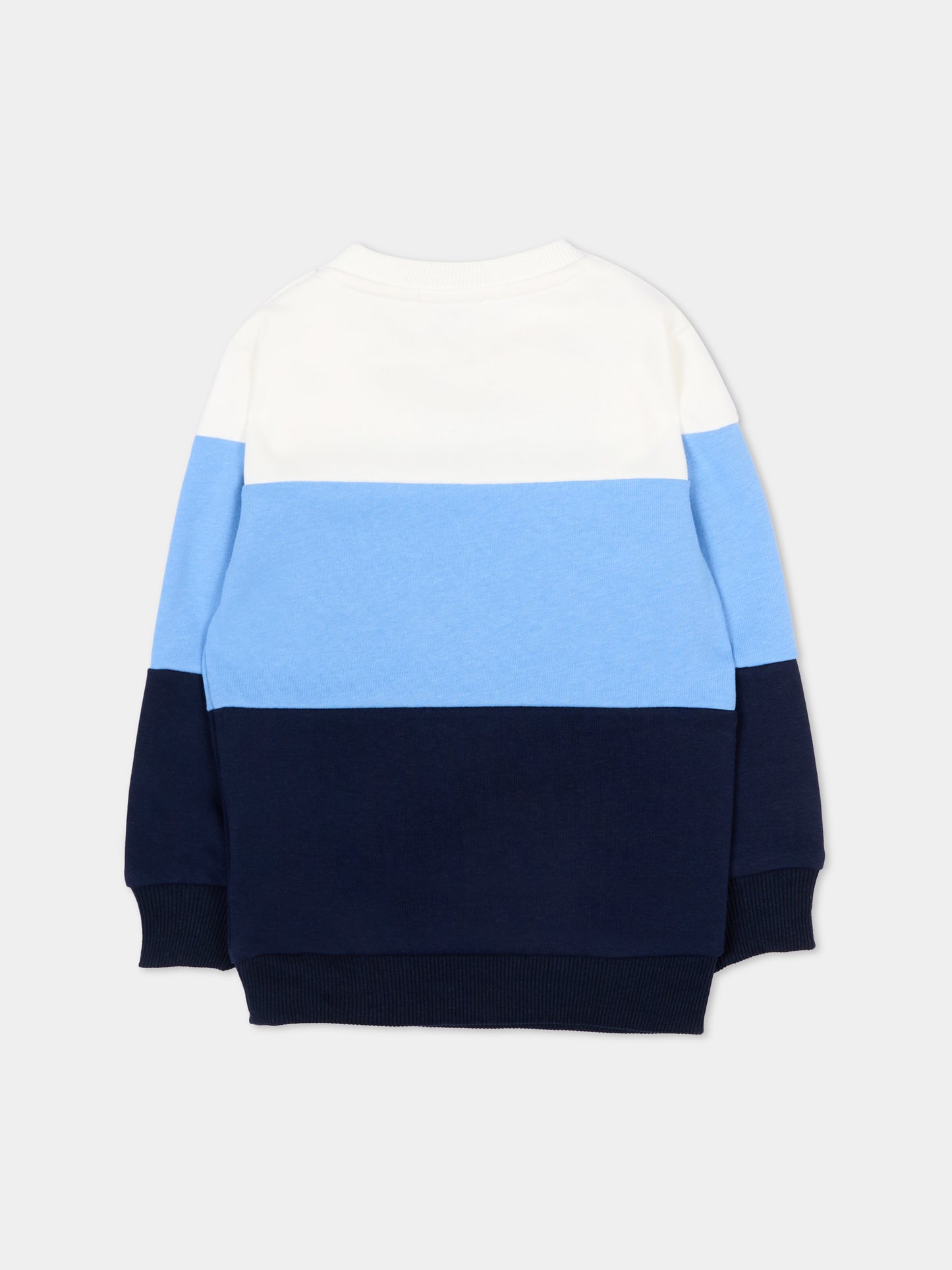 Felpa multicolor per neonato con logo,Trussardi Junior,TIP26033FE OFF-WHITE