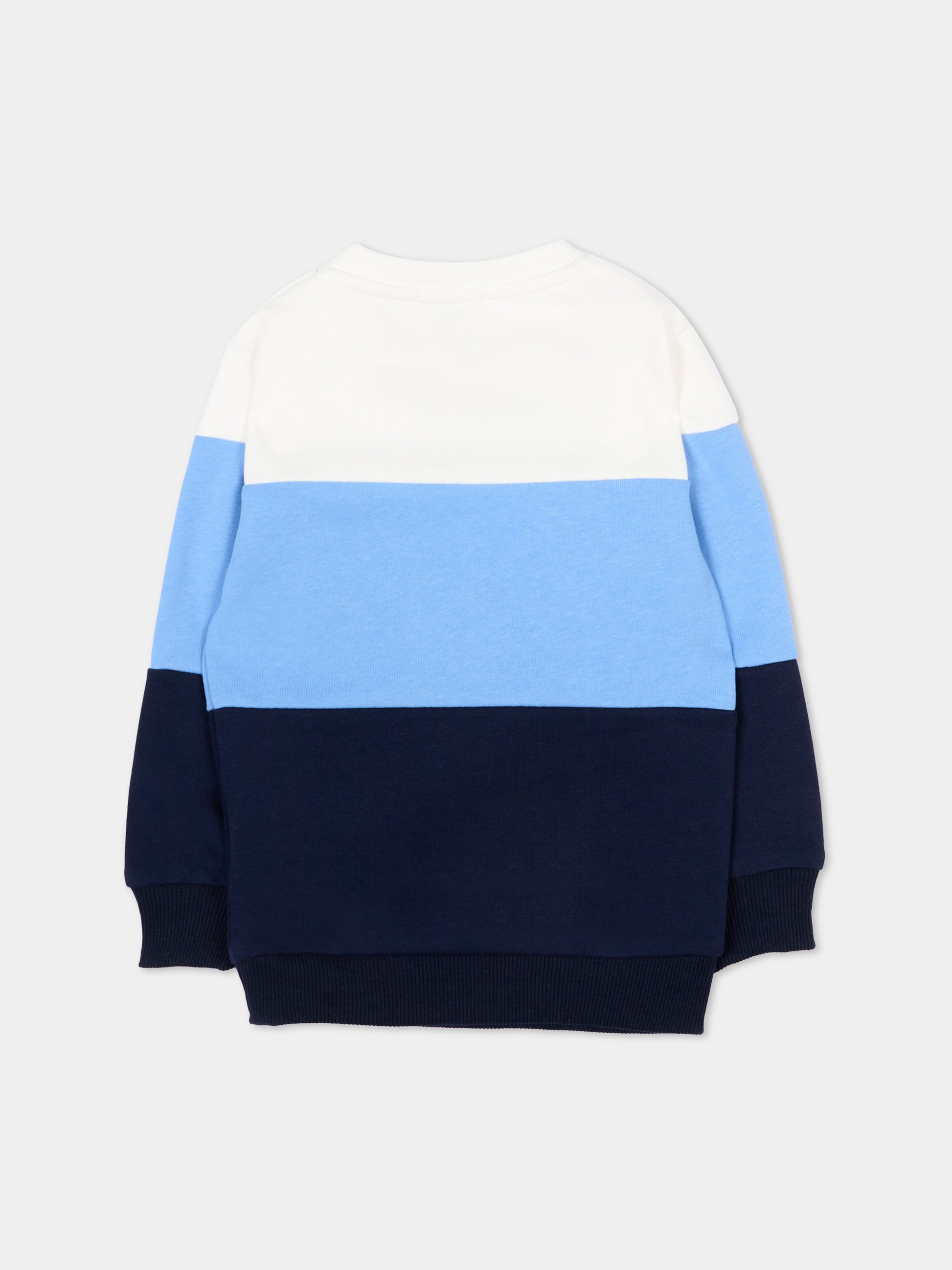 Felpa multicolor per neonato con logo,Trussardi Junior,TIP26033FE OFF-WHITE