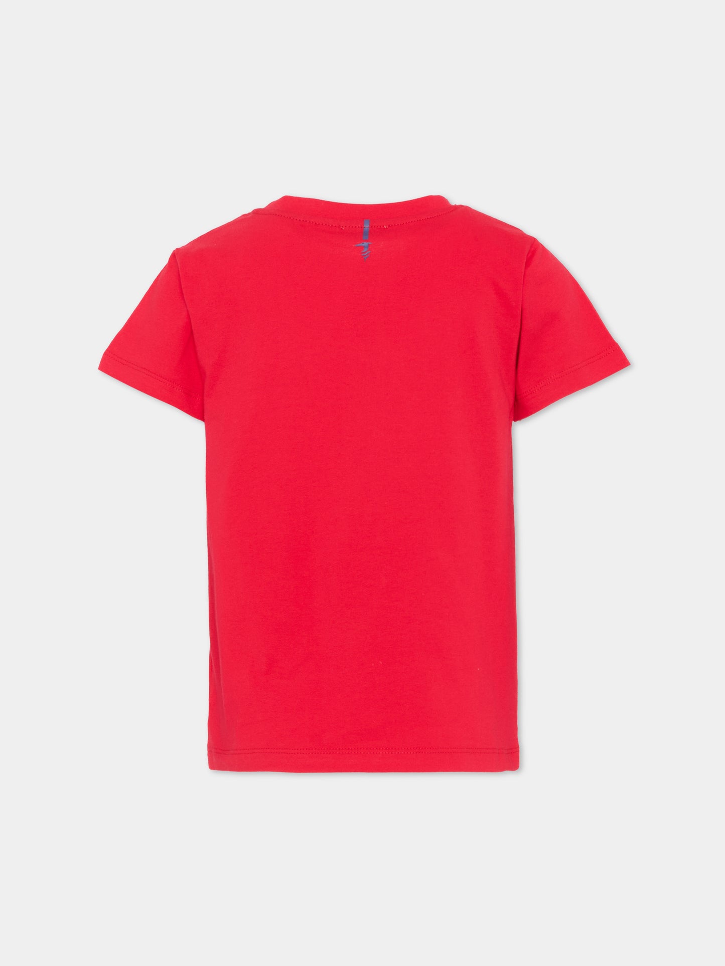 T-Shirt rossa per bambino con logo,Trussardi Junior,TIP26035TS RED LYCHEE