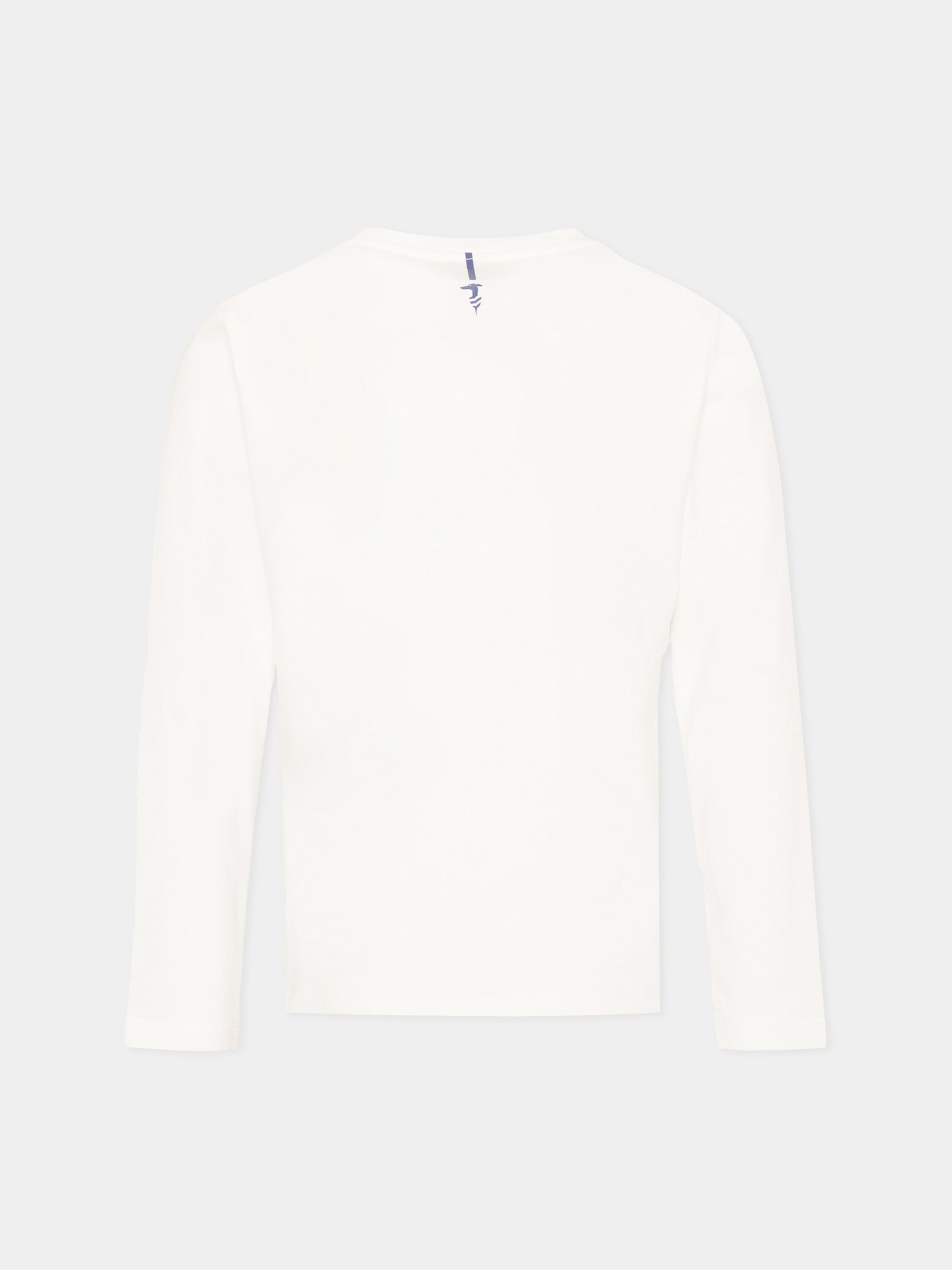 T-shirt bianca per bambino con logo,Trussardi Junior,TIP26106TS OFF-WHITE