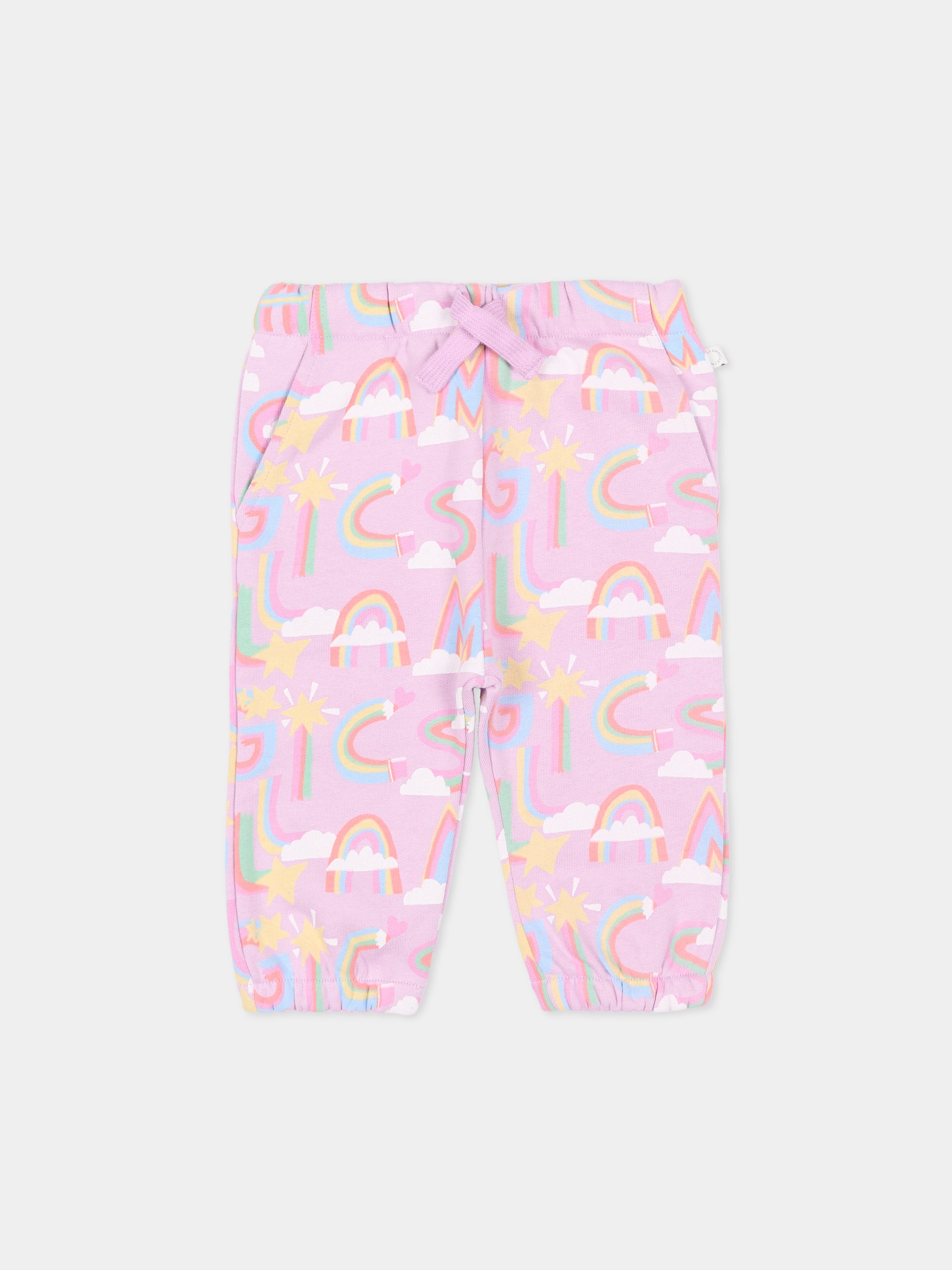 Pantaloni lilla  Magic Stella  per neonata,Stella Mccartney Kids,TT6080 Z1568 516MC