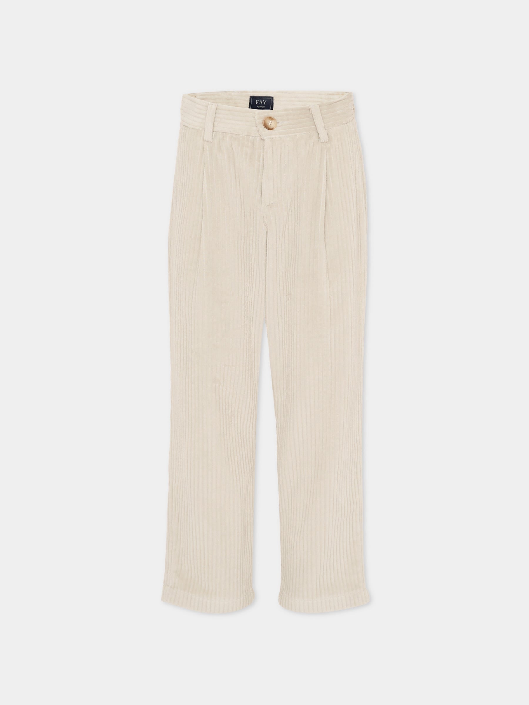 Pantaloni grigi per bambino con logo,Fay Kids,5R6O40 V0069 900