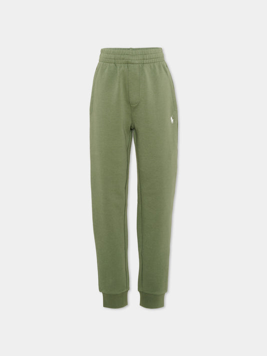 Pantaloni sportivi verdi per bambino,Ralph Lauren Kids,A95764004