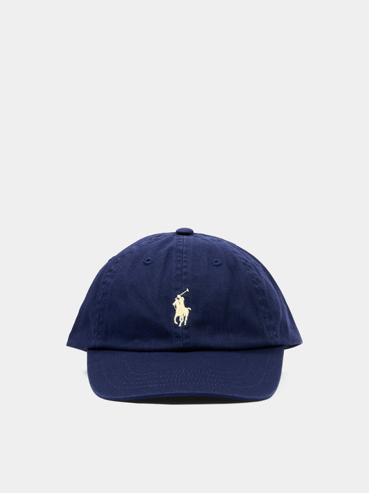 Cappello con visiera blu per bambini Pony,Ralph Lauren Kids,552489004