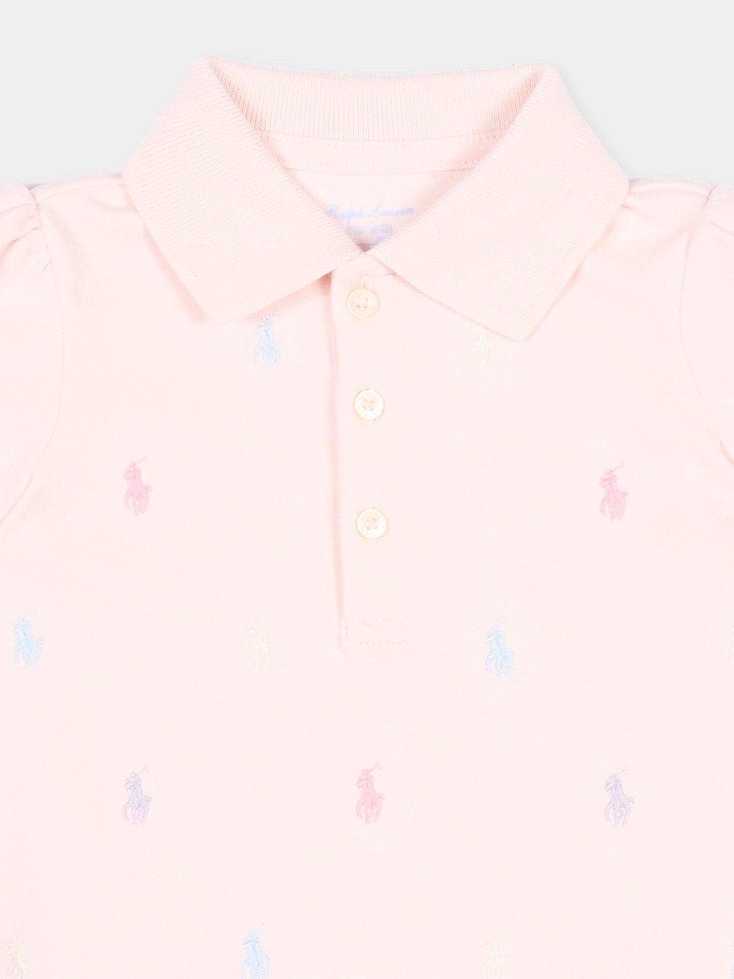 Vestito rosa polo Pony per neonata,Ralph Lauren Kids,676237003