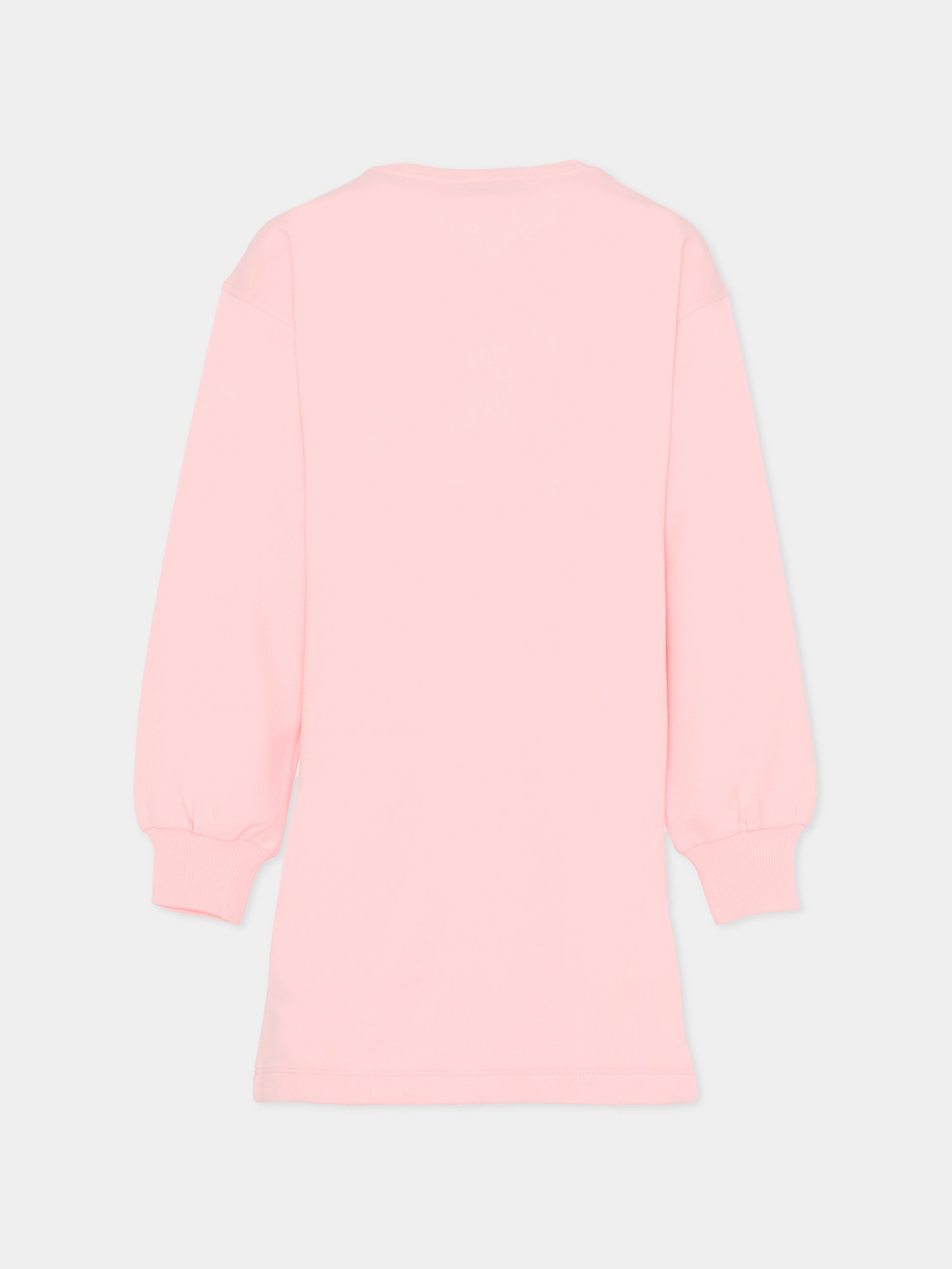 Vestito rosa per bambina con Teddy Bear,Moschino Kids,HDV0GY LCA83 50209