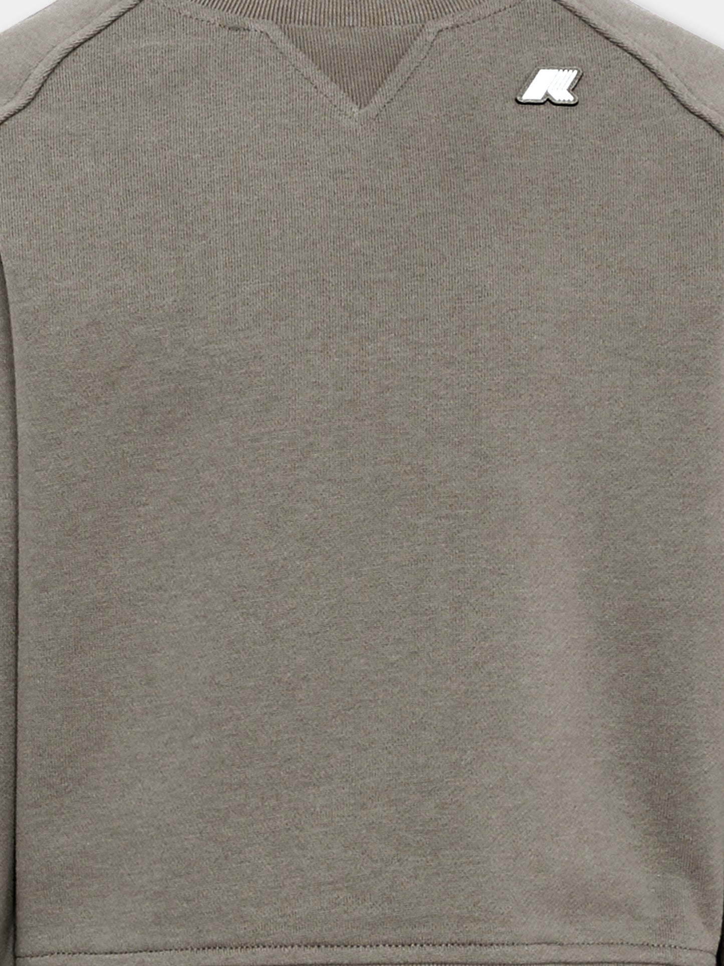 Felpa beige per bambino con logo,K-way,K51348W 633