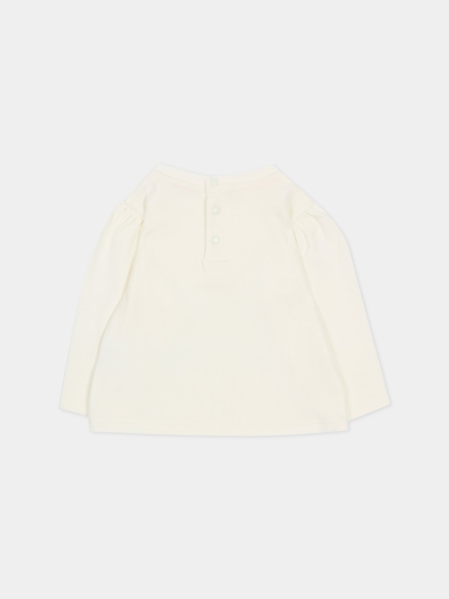 Salopette rosa per neonata con gatto,Kenzo Kids,K61233 46T