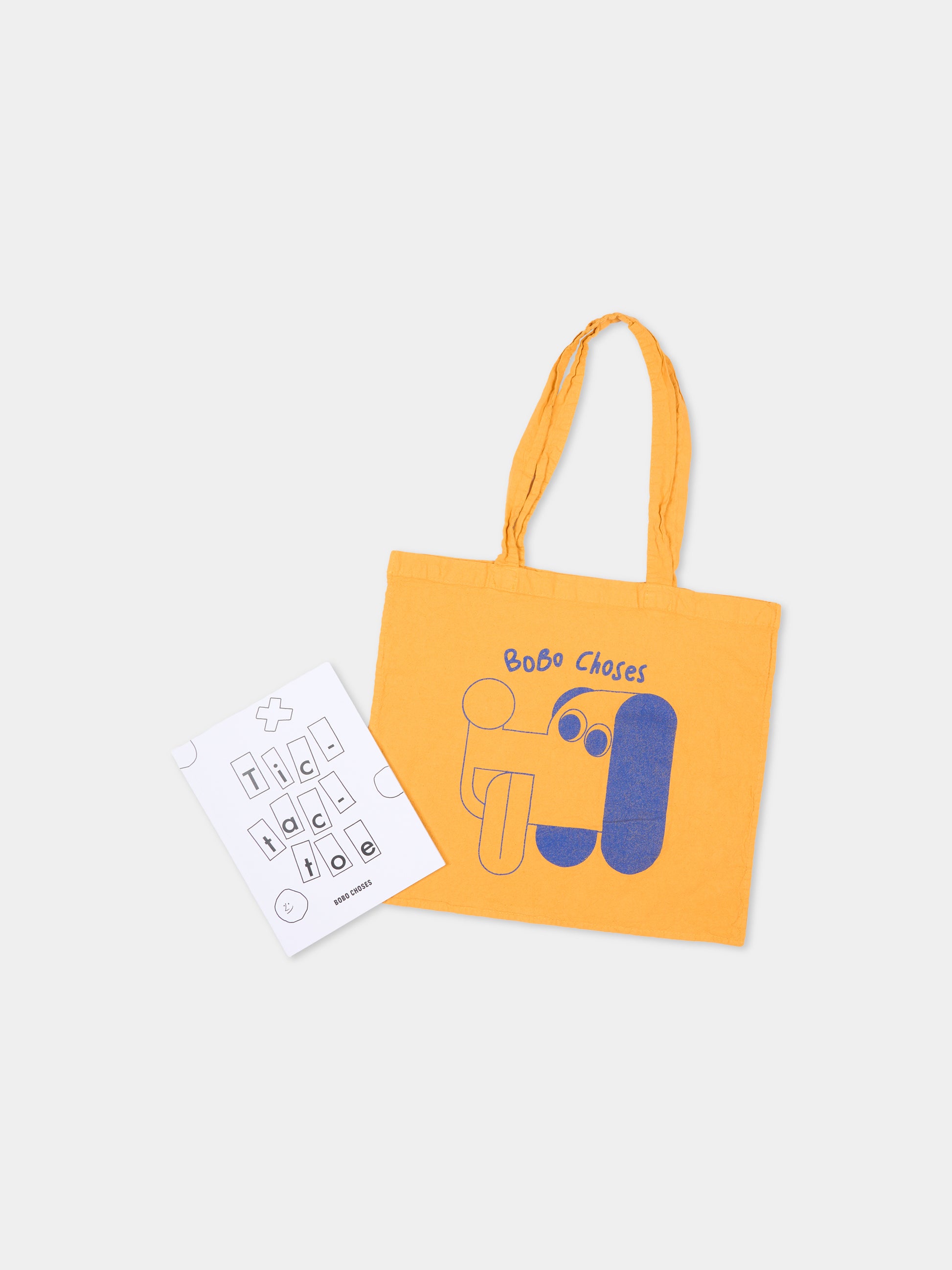 Tote bag arancione per bambini con logo,Bobo Choses,B225AI074