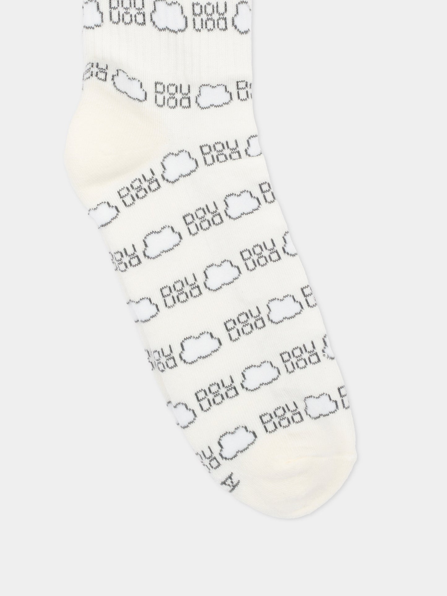 Calze avorio per bambini con nuvole,Douuod X Coccolebimbi,CALZINO DOUUOD X CB
