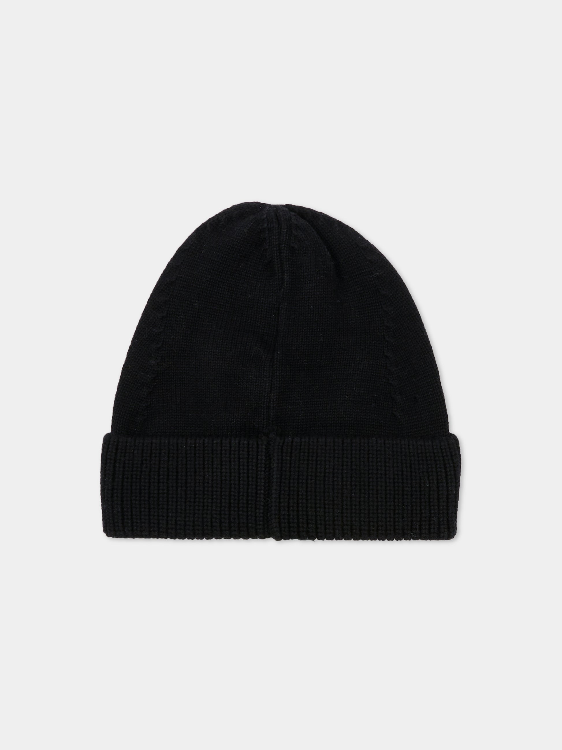 Berretto nero per bambini con logo,Barrow,F5BKJUHT091 110