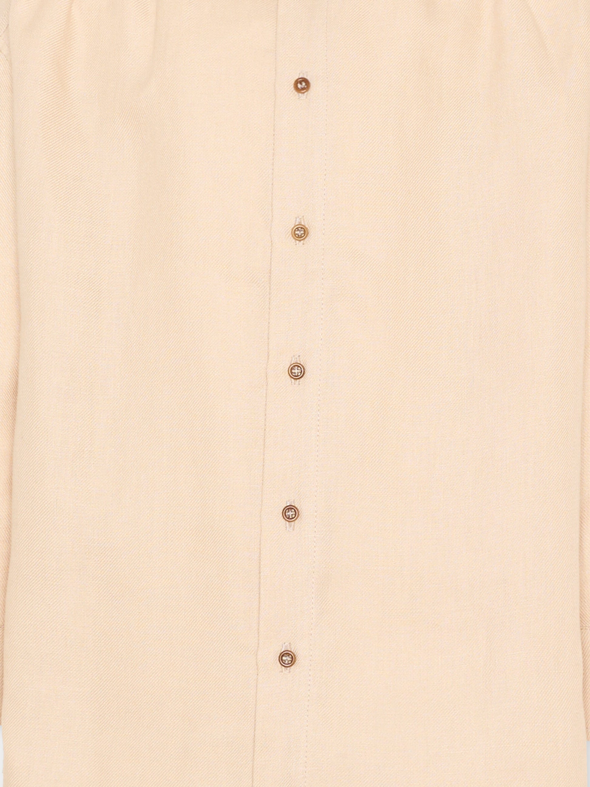 Camicia beige in lino per bambini,Vélocipède,VLC-AW25/26-SH001 OYSTER