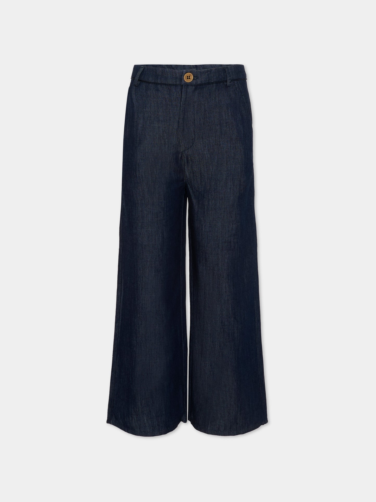 Pantaloni blu per bambino in denim,Vélocipède,VLC-AW25/26-TR001 MIDNIGHT