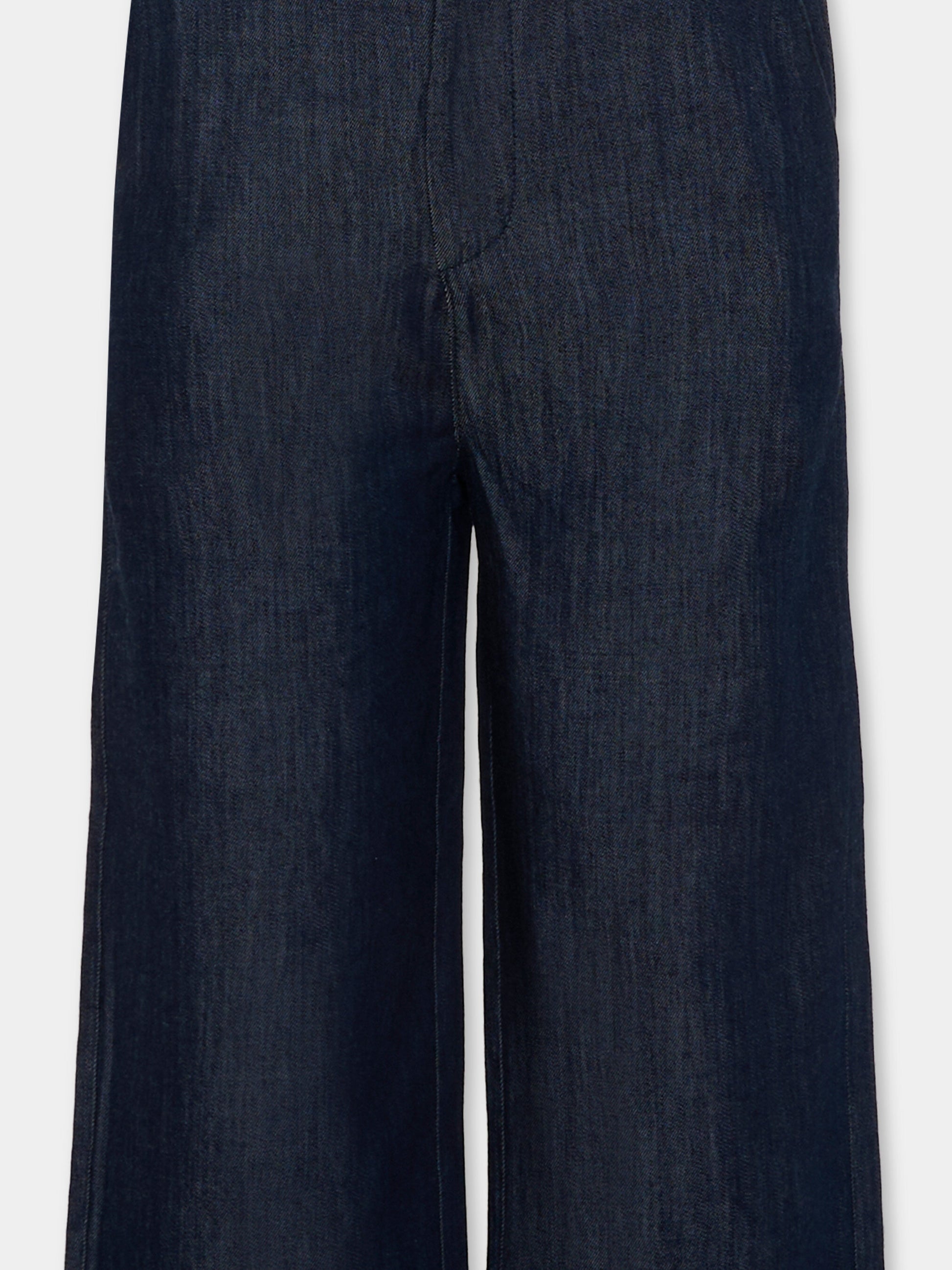 Pantaloni blu per bambino in denim,Vélocipède,VLC-AW25/26-TR001 MIDNIGHT