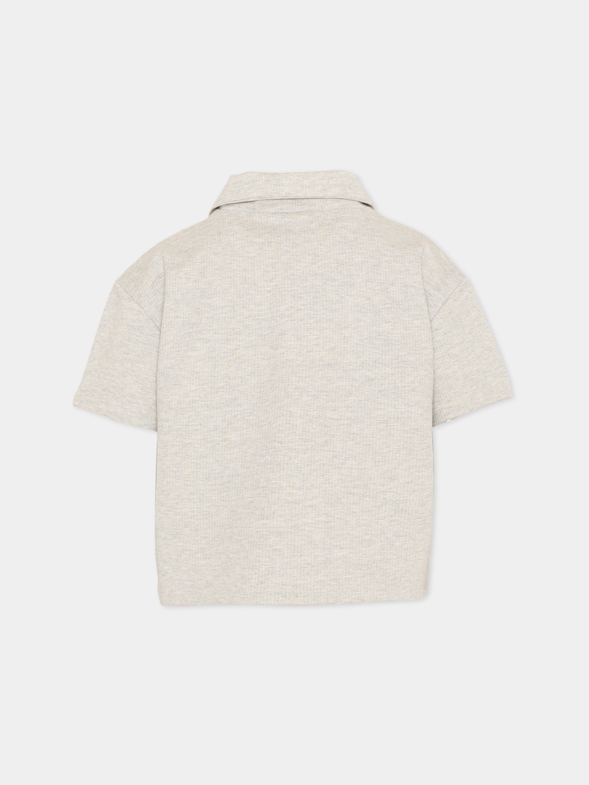 Giacca grigia per bambini,Vélocipède,VLC-SS26-JK003 GREY