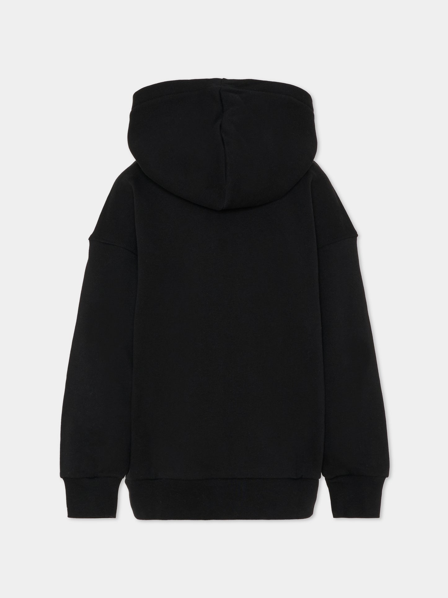 Felpa nera per bambini con smile e logo,Barrow,F5BKJUZH049 110