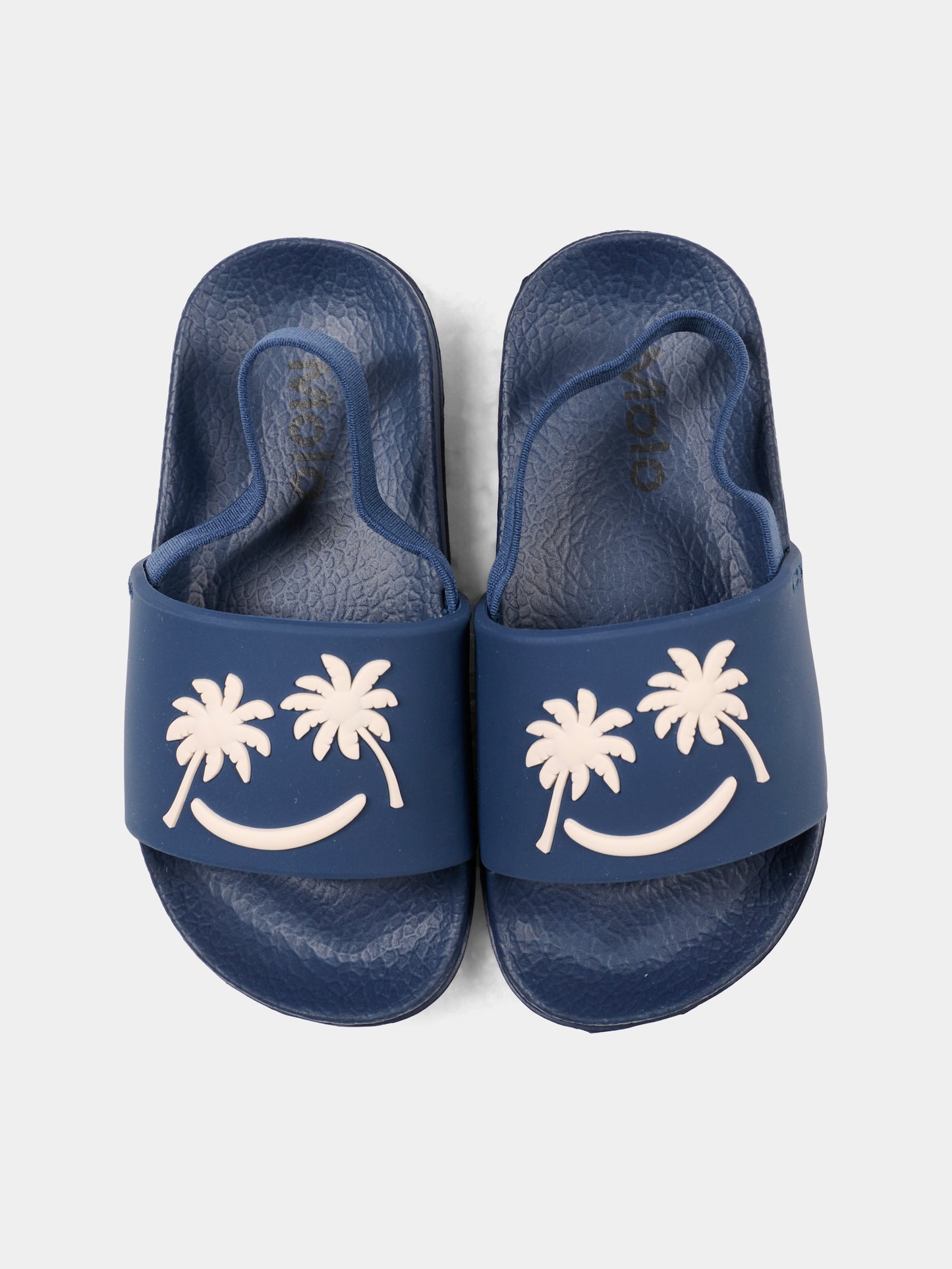 Ciabatte Zhappy blu per bambini con smile e palme,Molo,7S26U201 5618