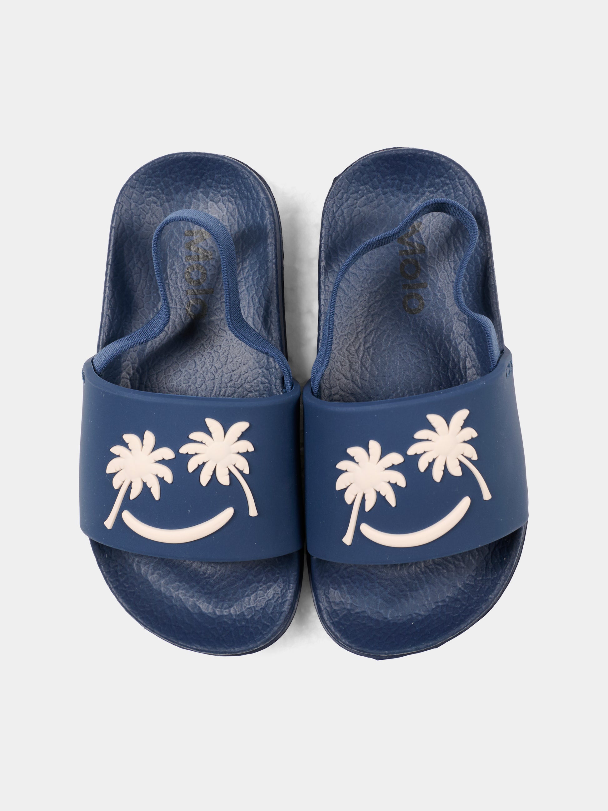 Ciabatte Zhappy blu per bambini con smile e palme,Molo,7S26U201 5618