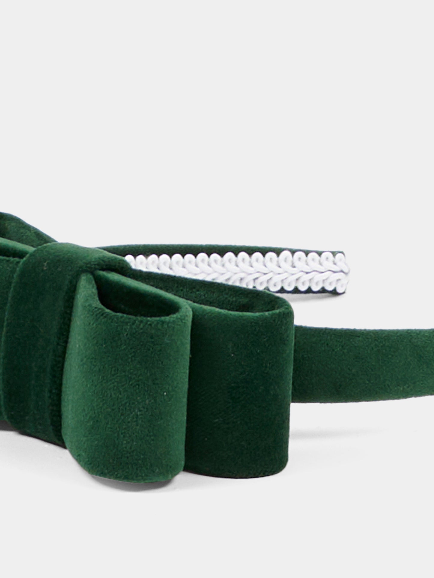 Cerchietto Minnù verde per bambina con fiocco,Nennè Studio,MINNU VERDE INGLESE