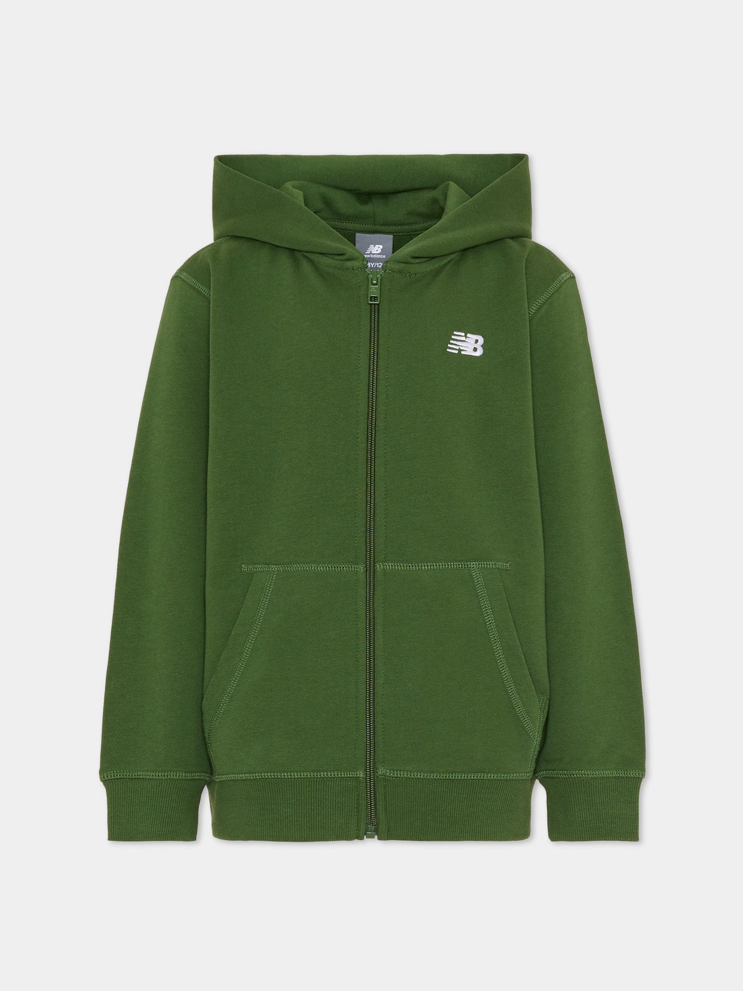 Felpa verde per bambini con logo,New Balance,LAKB0057 DAE