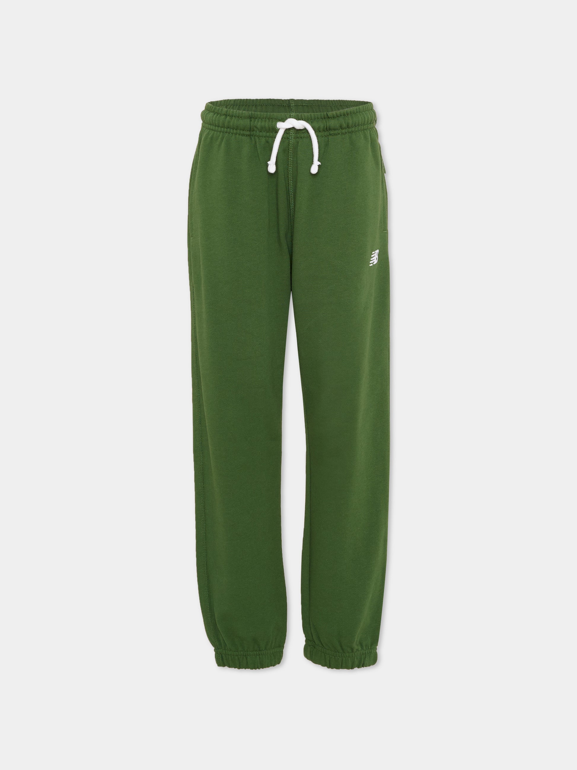 Pantaloni verdi per bambini con logo,New Balance,LAKB0060 DAE