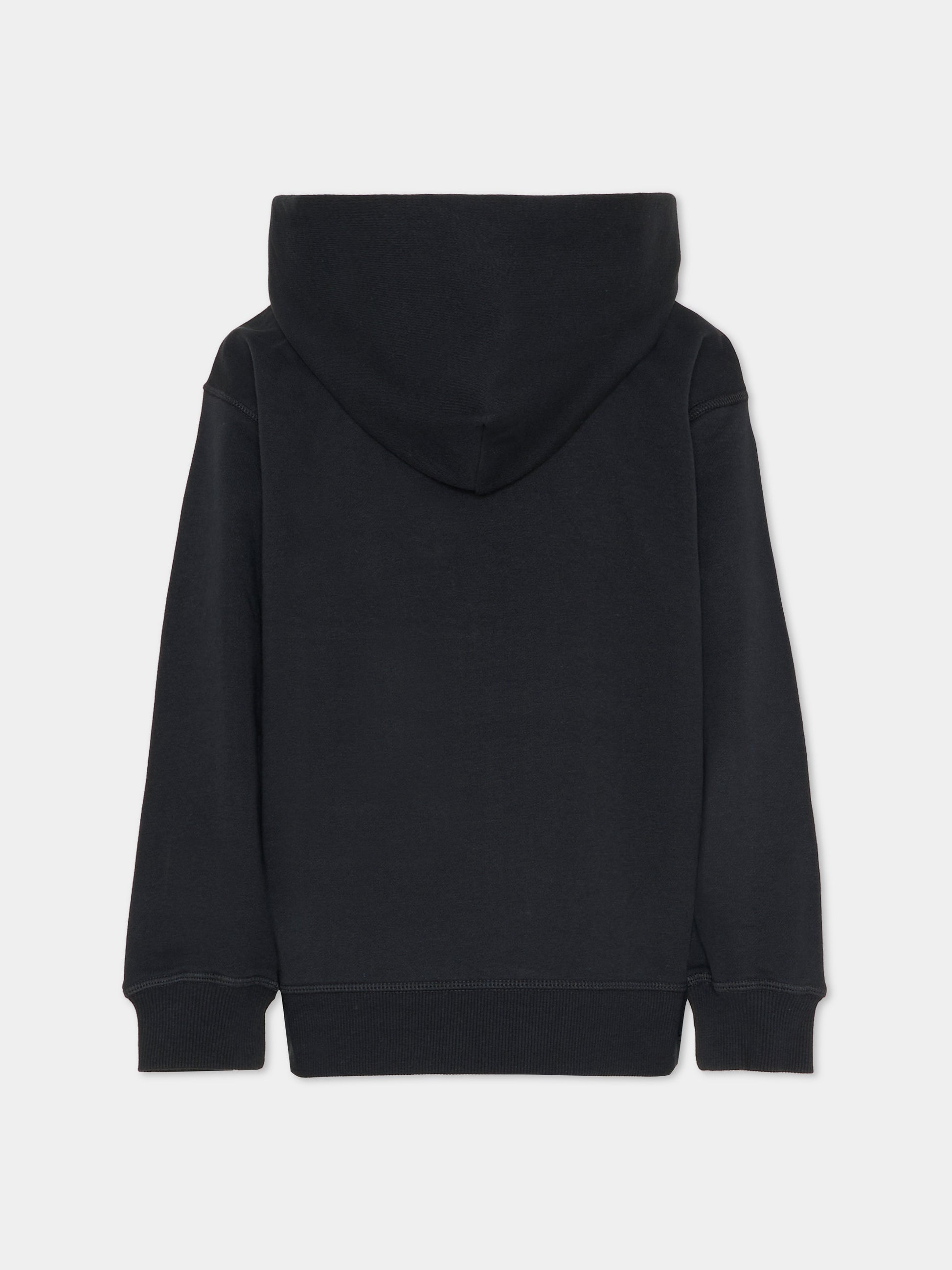 Felpa nera per bambini con logo,New Balance,LAKG0057 BK