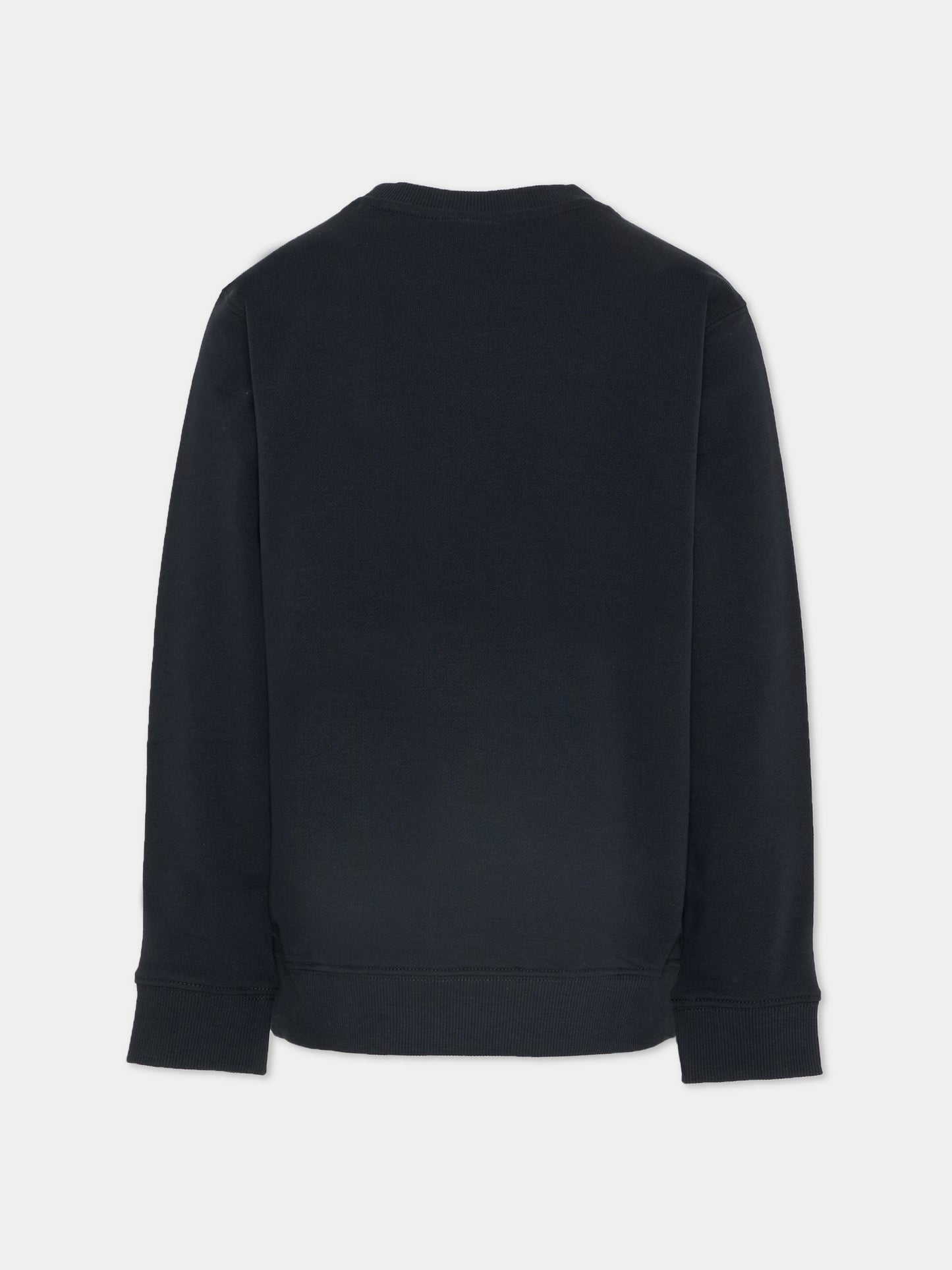 Felpa nera per bambini con logo,New Balance,LAKB0269 BK