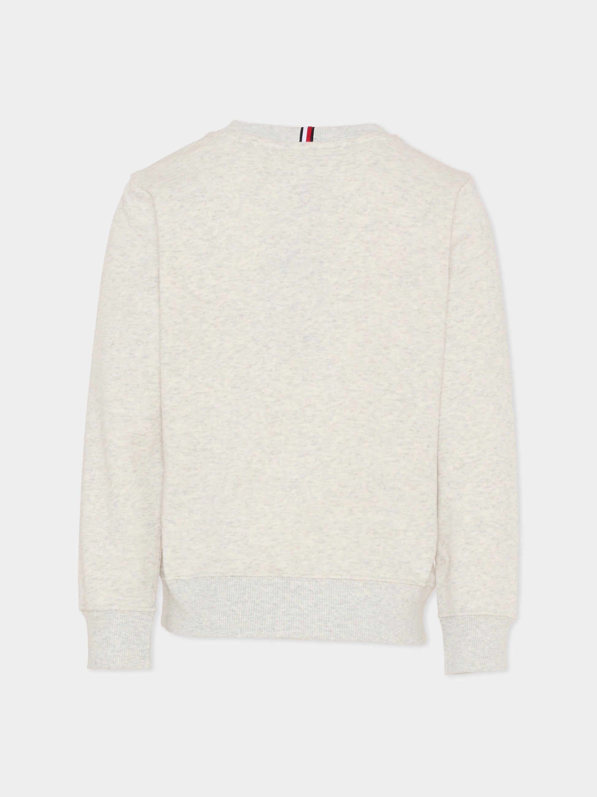 Felpa grigia per bambini con logo,Tommy Hilfiger Junior,KB0KB09741 P09